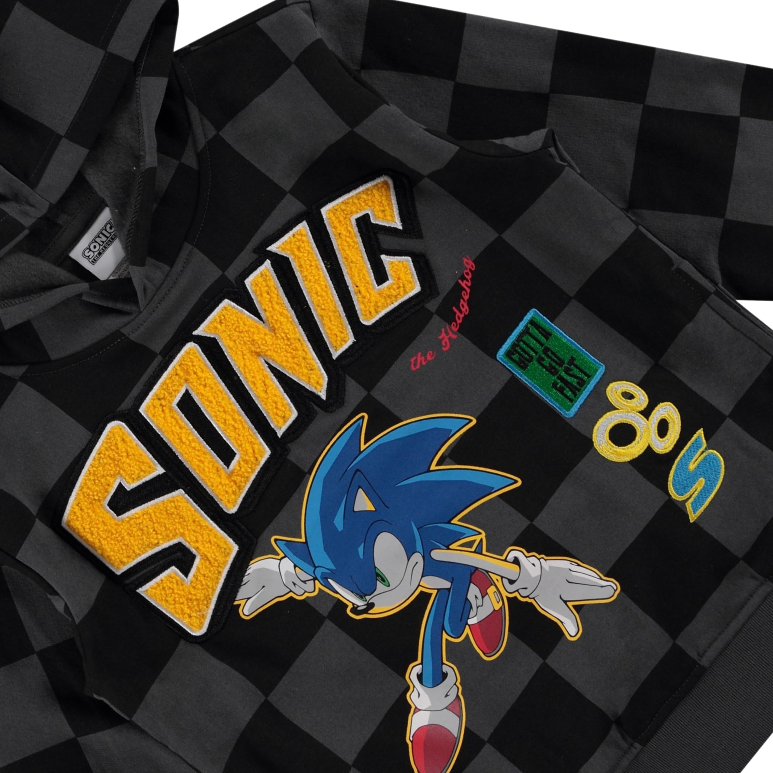 Boys Sonic The Hedgehog Pullover Hoodie- Sonic, Tails, Shadow and Knuckles Sizes 4-7