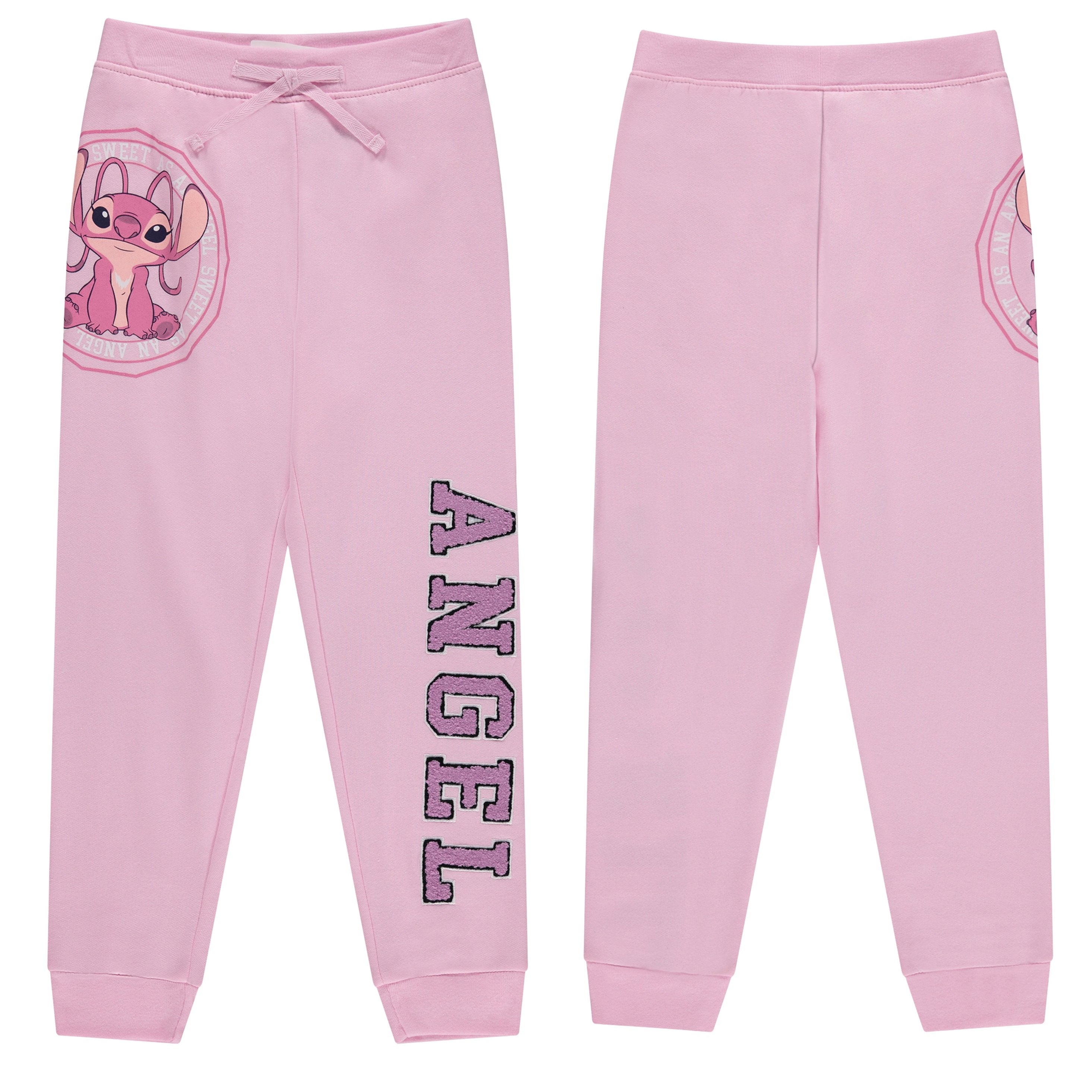 Disney Girls Lilo and Stitch Jogger Sweatpants with Minnie Mouse & Disney Princesses, Little and Big Girls Sizes 4-16