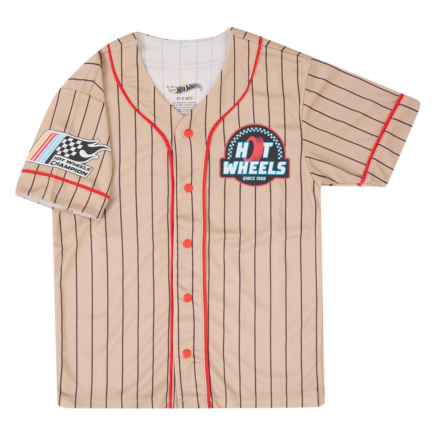 Hot Wheels Boys Baseball Jersey and Shorts Set, 2 Piece Outfit