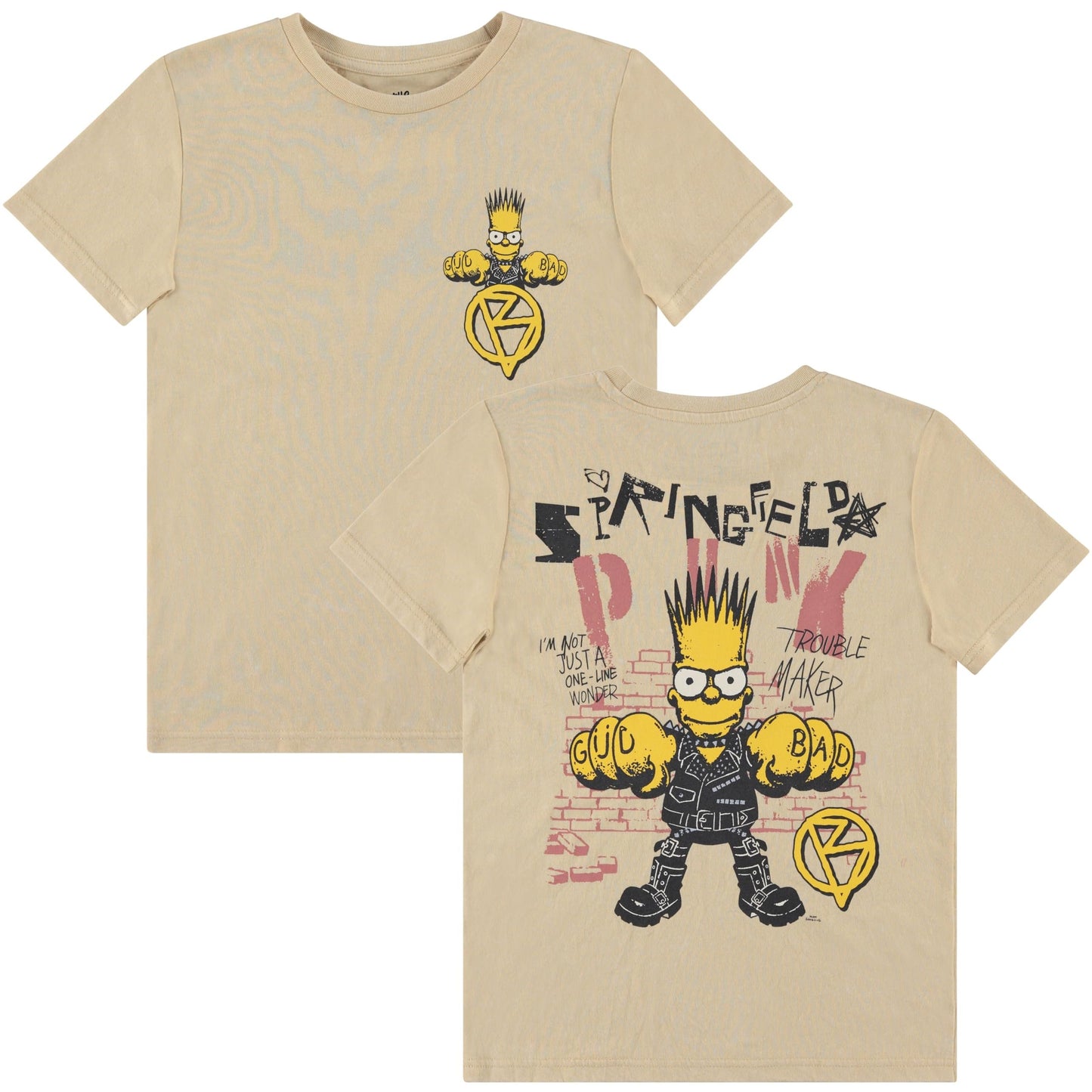 Boys Bart Simpson Baseball Jersey T-Shirt - Little and Big Boys Sizes 4-20