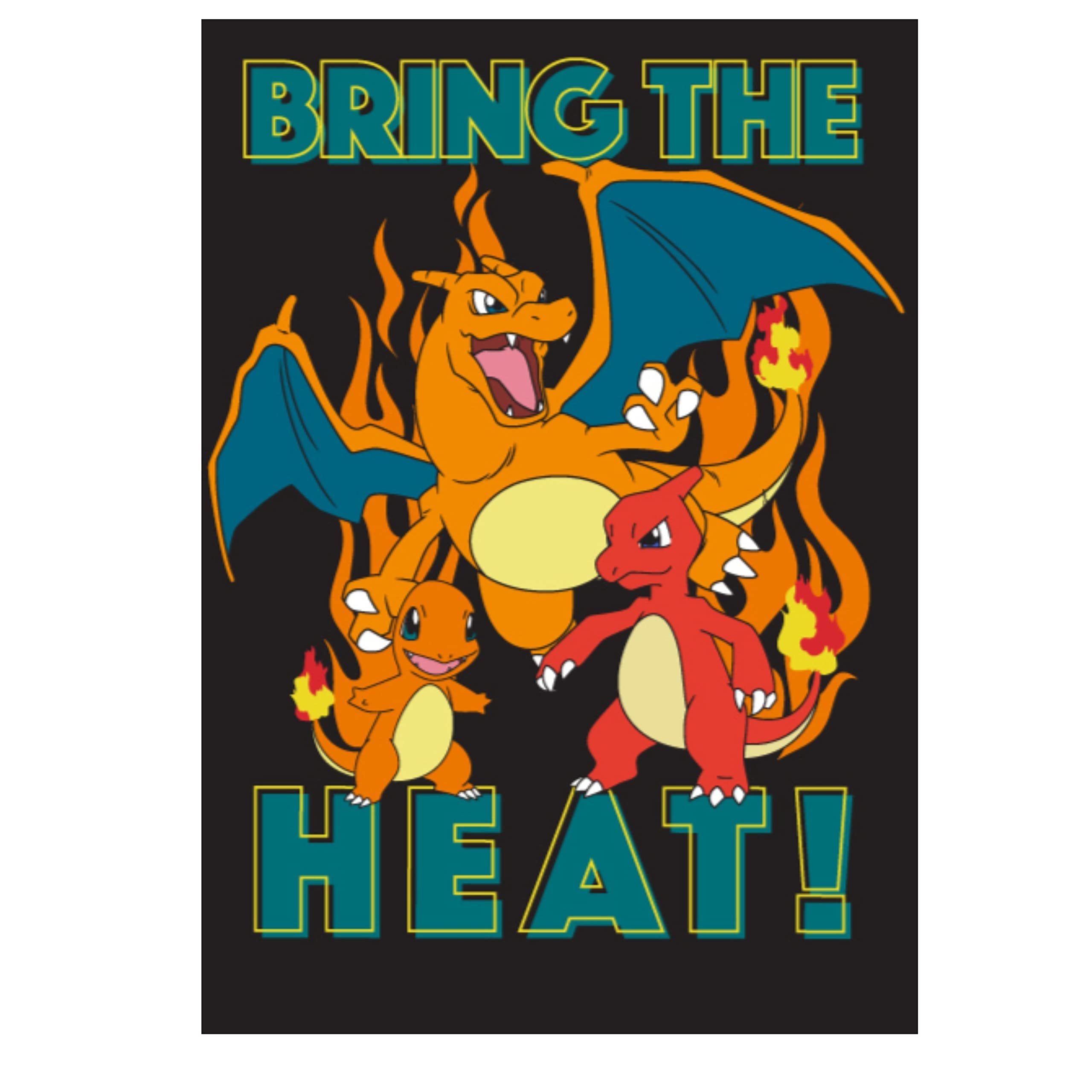 Pokemon Big Boys Charizard Long Sleeve T-Shirt Charizard Team Evolution