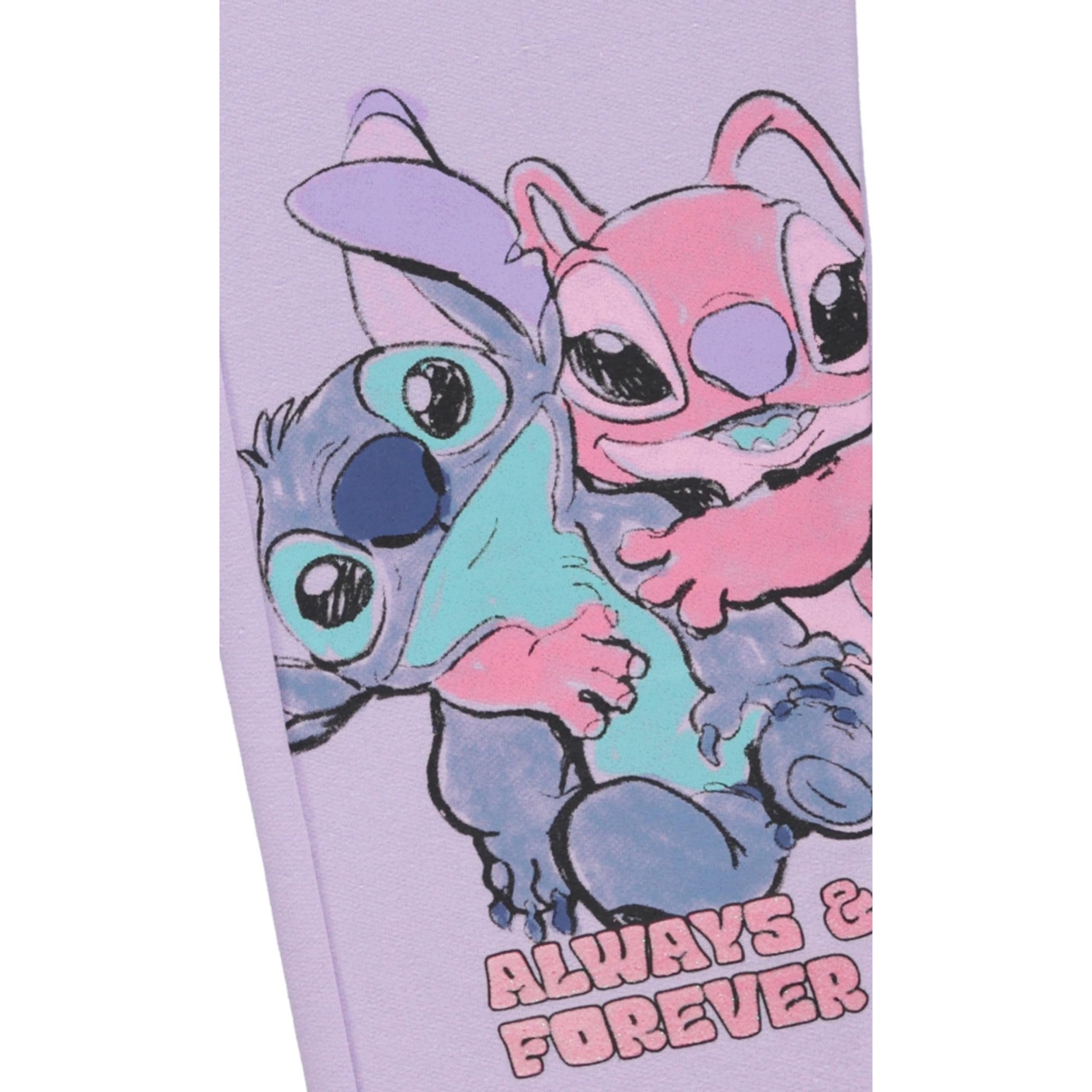 Disney Girls Lilo and Stitch Jogger Sweatpants with Minnie Mouse & Disney Princesses, Little and Big Girls Sizes 4-16