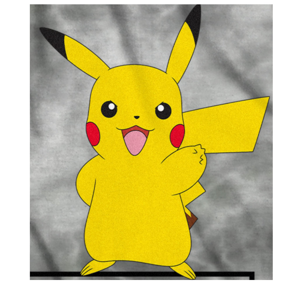 Pokemon Pikachu Big Boys Short Sleeve T-Shirt - Pikachu Lightning Energy Bounce
