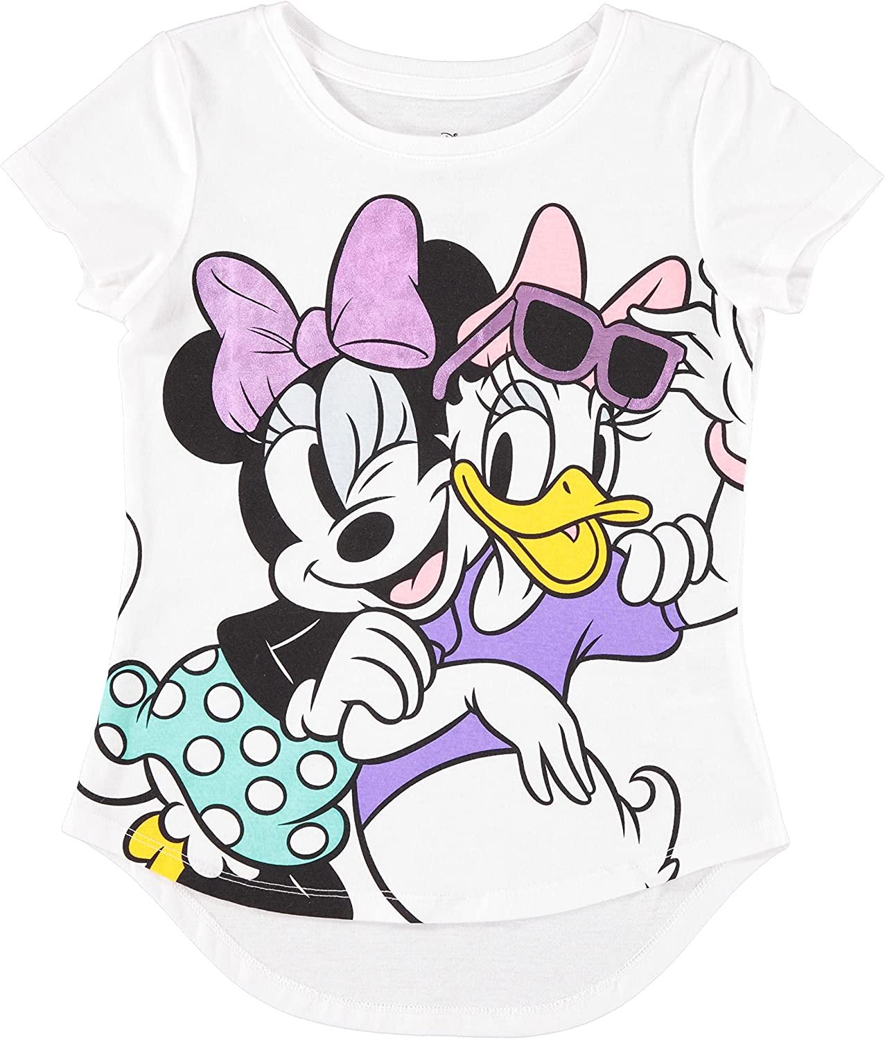 Disney girls Minnie Mouse, Lion King Girls Fleece Sweatshirt and T-shirt 2 Piece Bundle Outfit Set