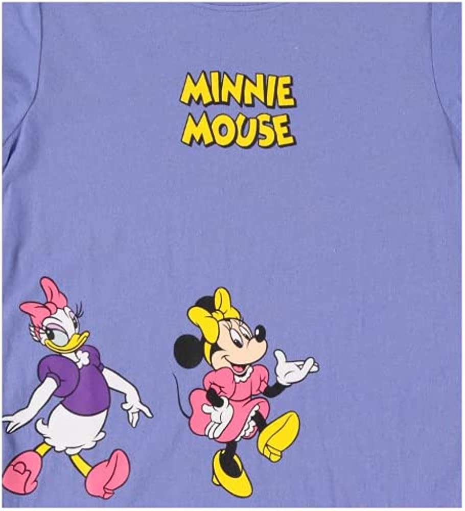 Minnie Mouse Girls' Jersey Dress -Minnie Mouse,Mickey Mouse, Daisy & Pluto Dress- Sizes XS-XL