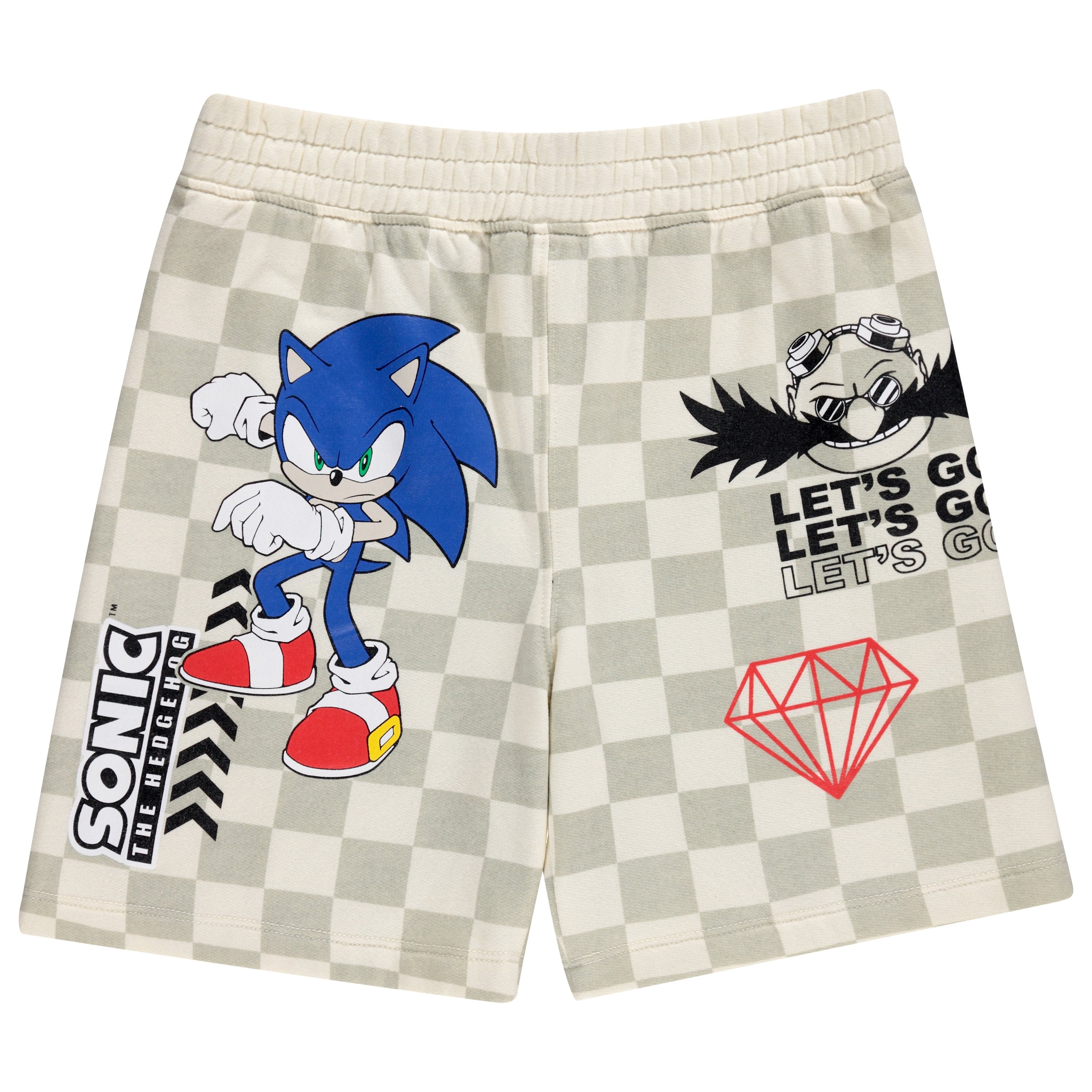 Boys Sonic The Hedgehog Hoodie and Shorts 2-Piece Set - Sonic Shorts and Hoodie Clothing Set