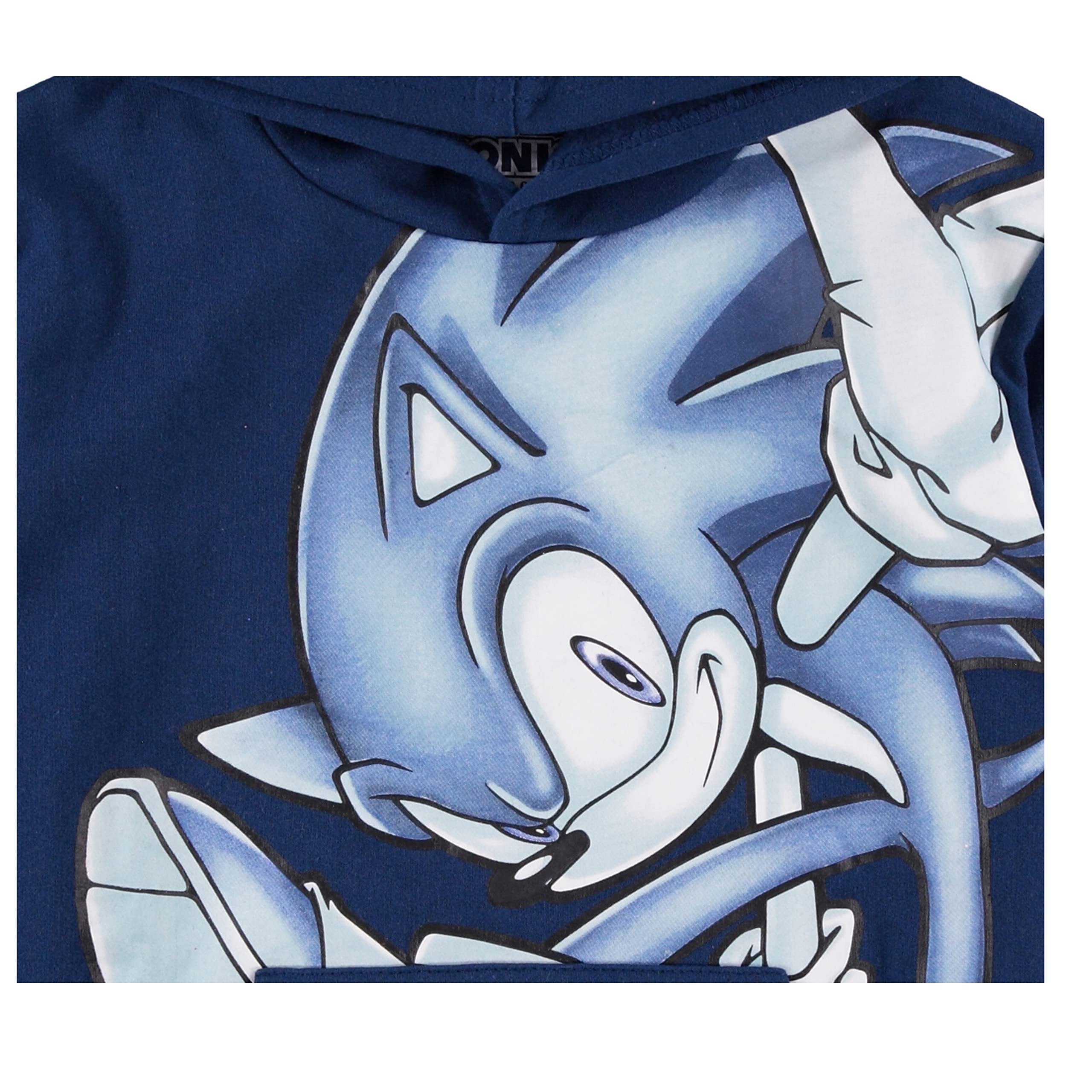 Boys' Sonic & Tails Hoodie - Navy, Sizes 4-20, Sonic the Hedgehog Pullover
