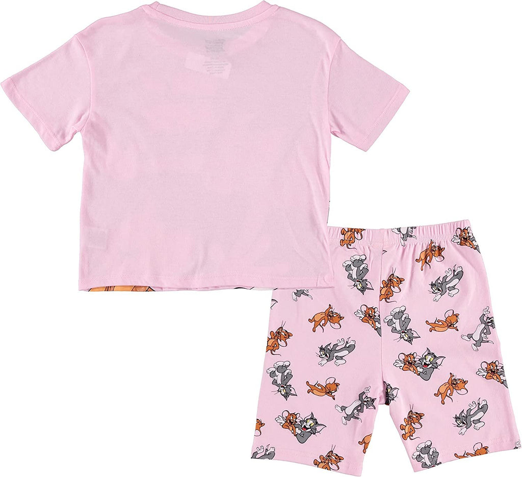 FREEZE Girls Tom and Jerry T-Shirt and Biker Shorts- Sizes 4-16