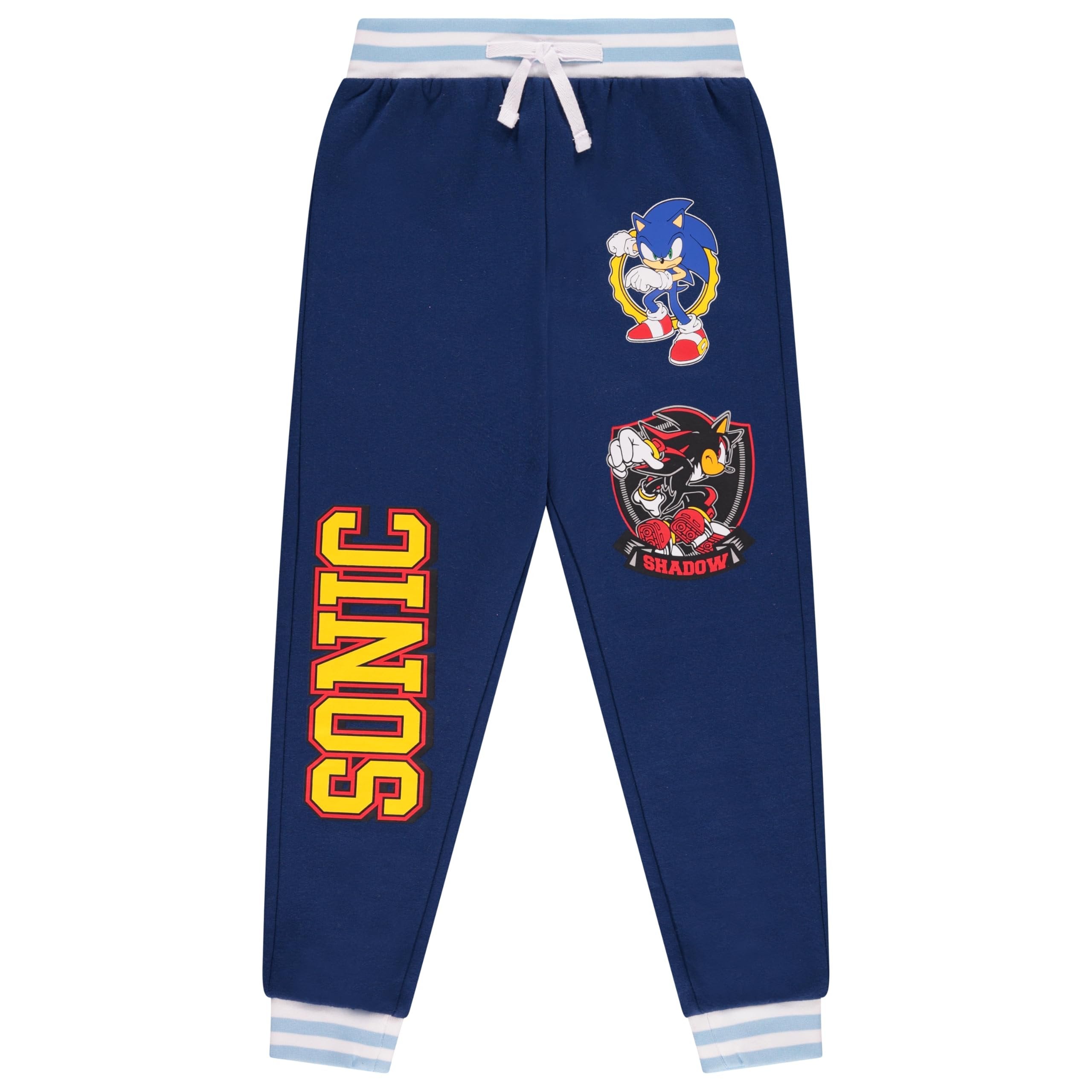 Sonic The Hedgehog Boys Varsity Jacket, T-Shirt and Jogger Sweatpants 3-Piece Outfit Set- Sizes 4-12
