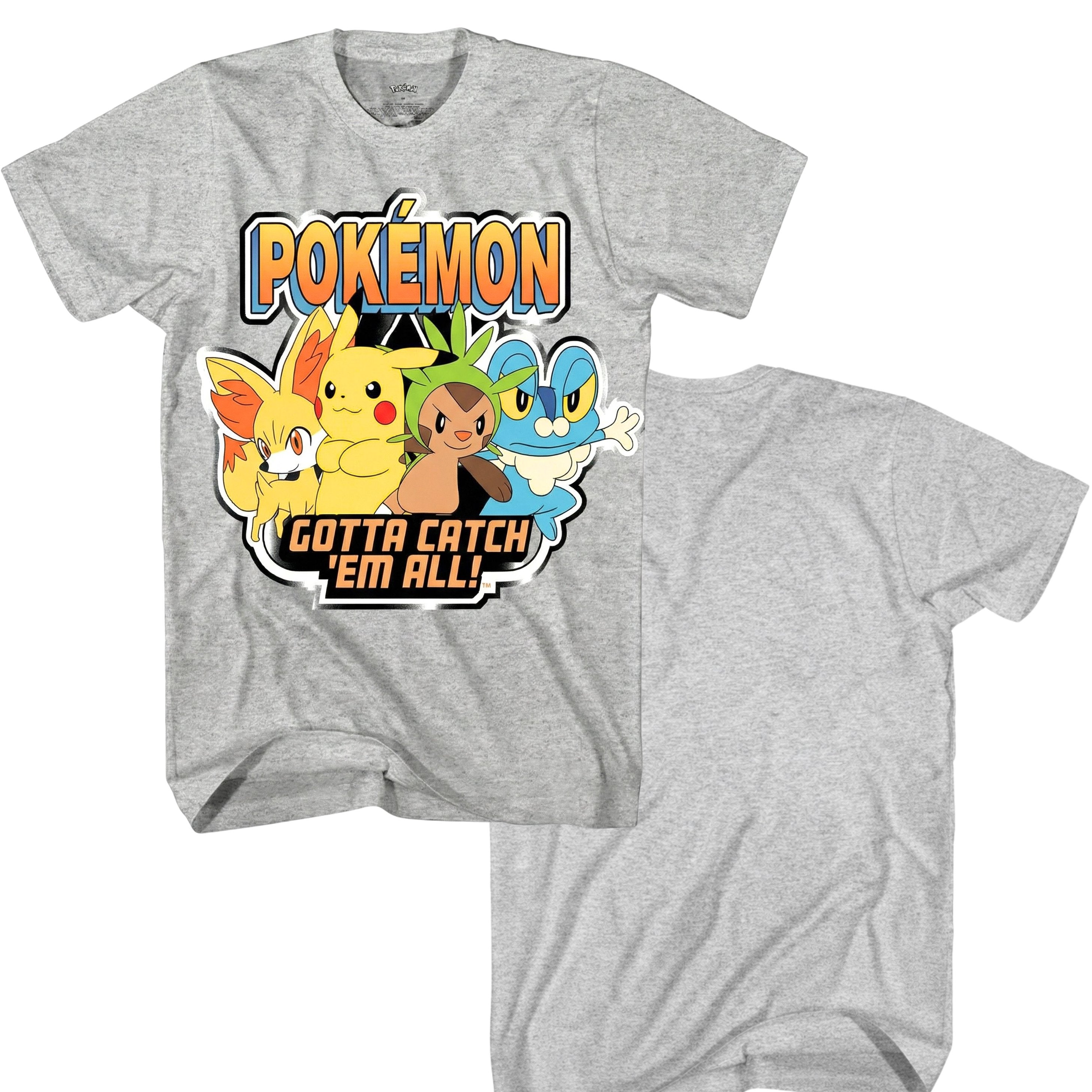 Pokemon Pikachu Big Boys Short Sleeve T-Shirt - Pikachu Lightning Energy Bounce