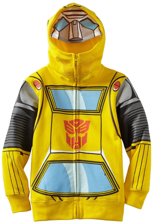 Transformers Boy's 2-7 Tranformers Bumblebee Costume Hoodie, Yellow, 3T