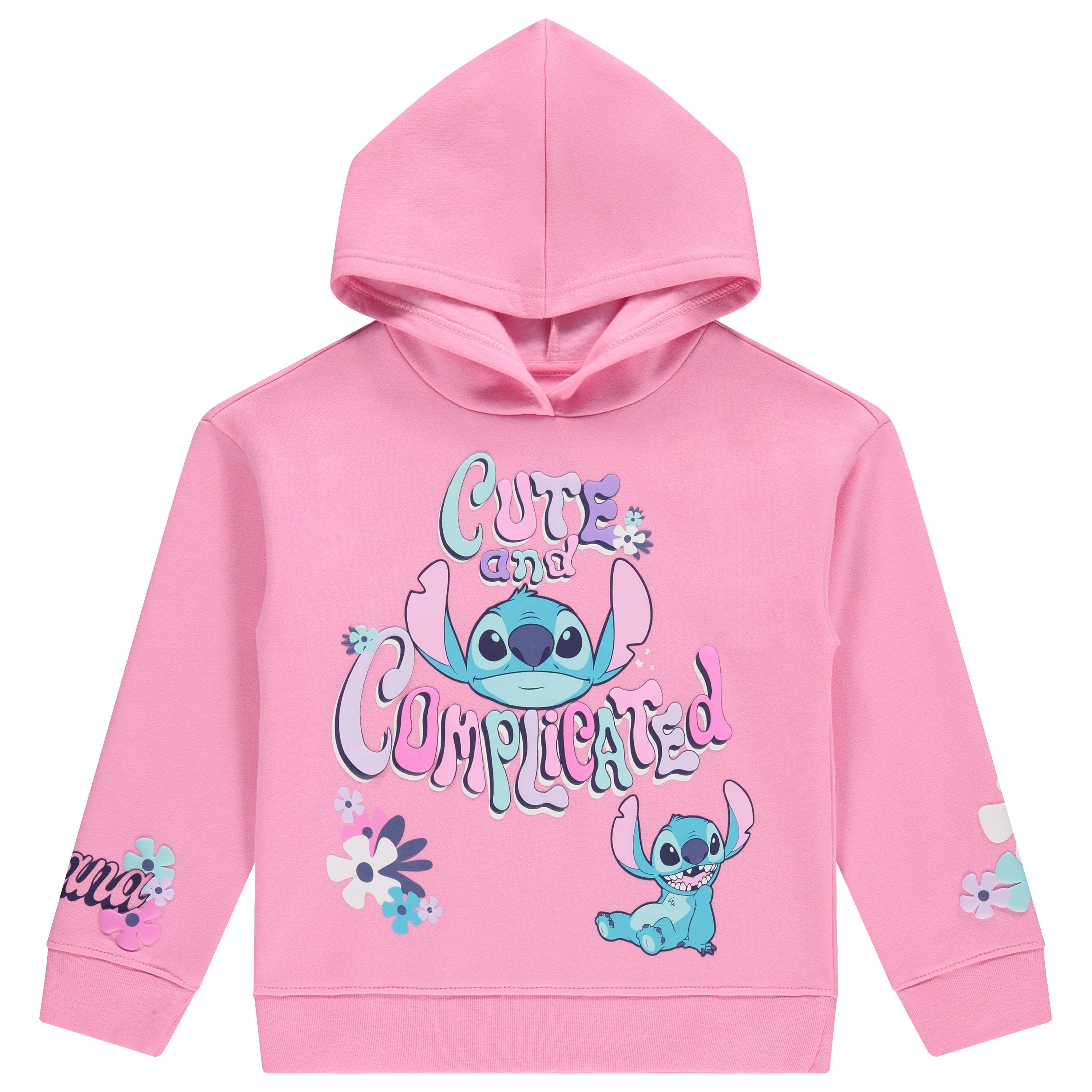 Disney Lilo & Stitch Clothing Set, Sweatshirt Hoodie and Jogger, 2-Piece Outfit Set - Girls Sizes 4-16 Mint