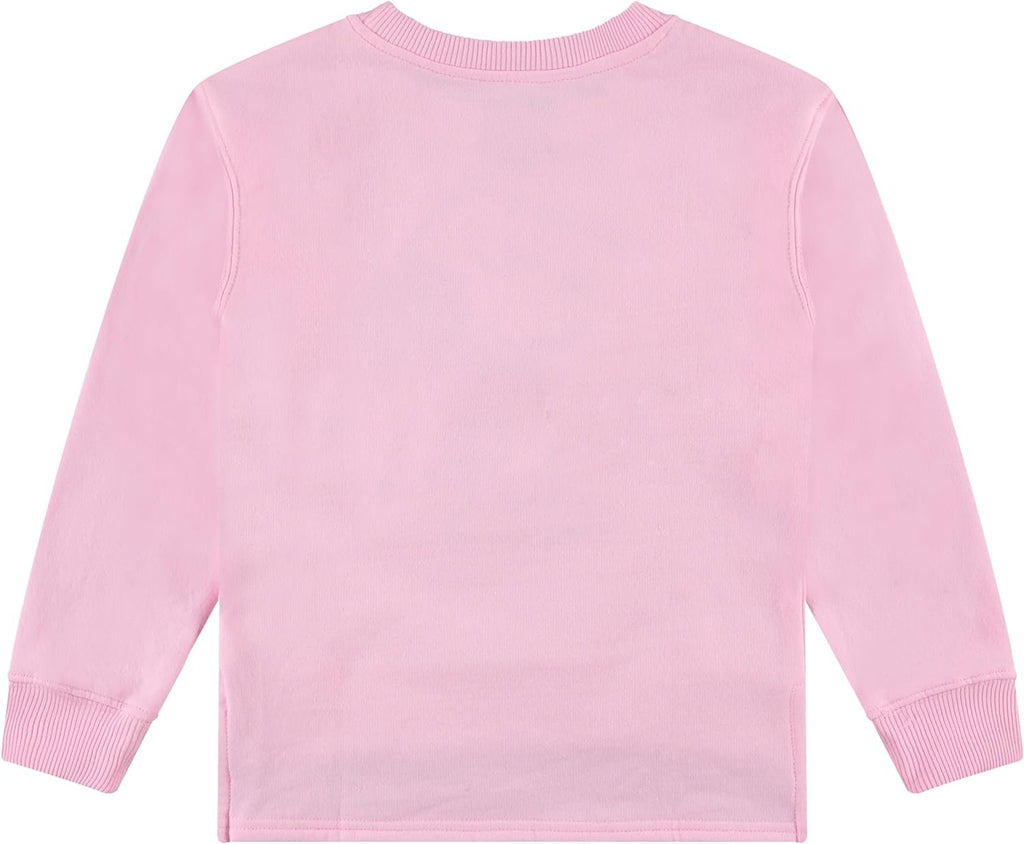 Peanuts Snoopy Girls Pullover Sweatshirt with Chenille Patch - Big Girls Sizes 7-16 Pink