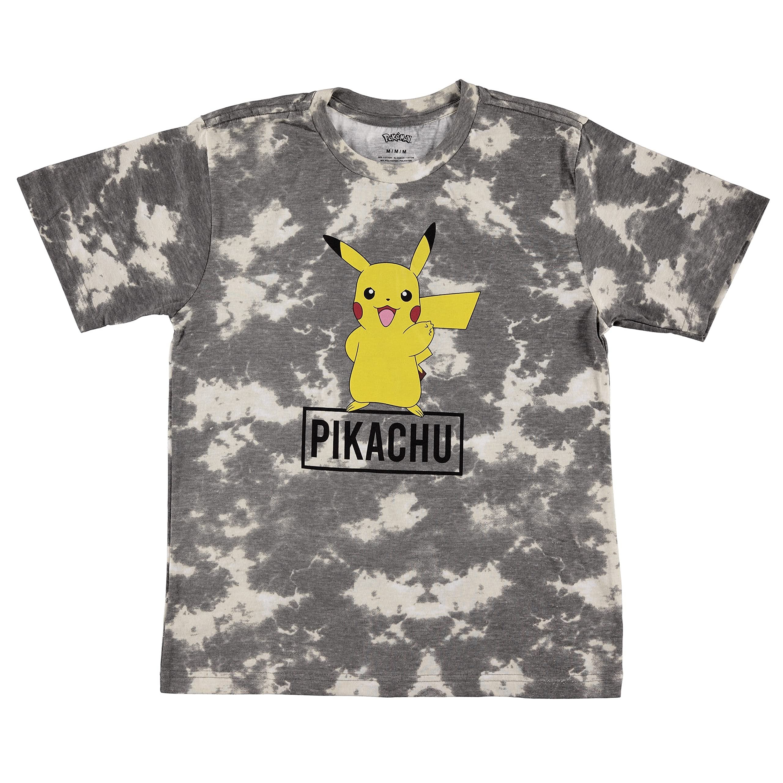 Pokemon Pikachu Big Boys Short Sleeve T-Shirt - Pikachu Lightning Energy Bounce