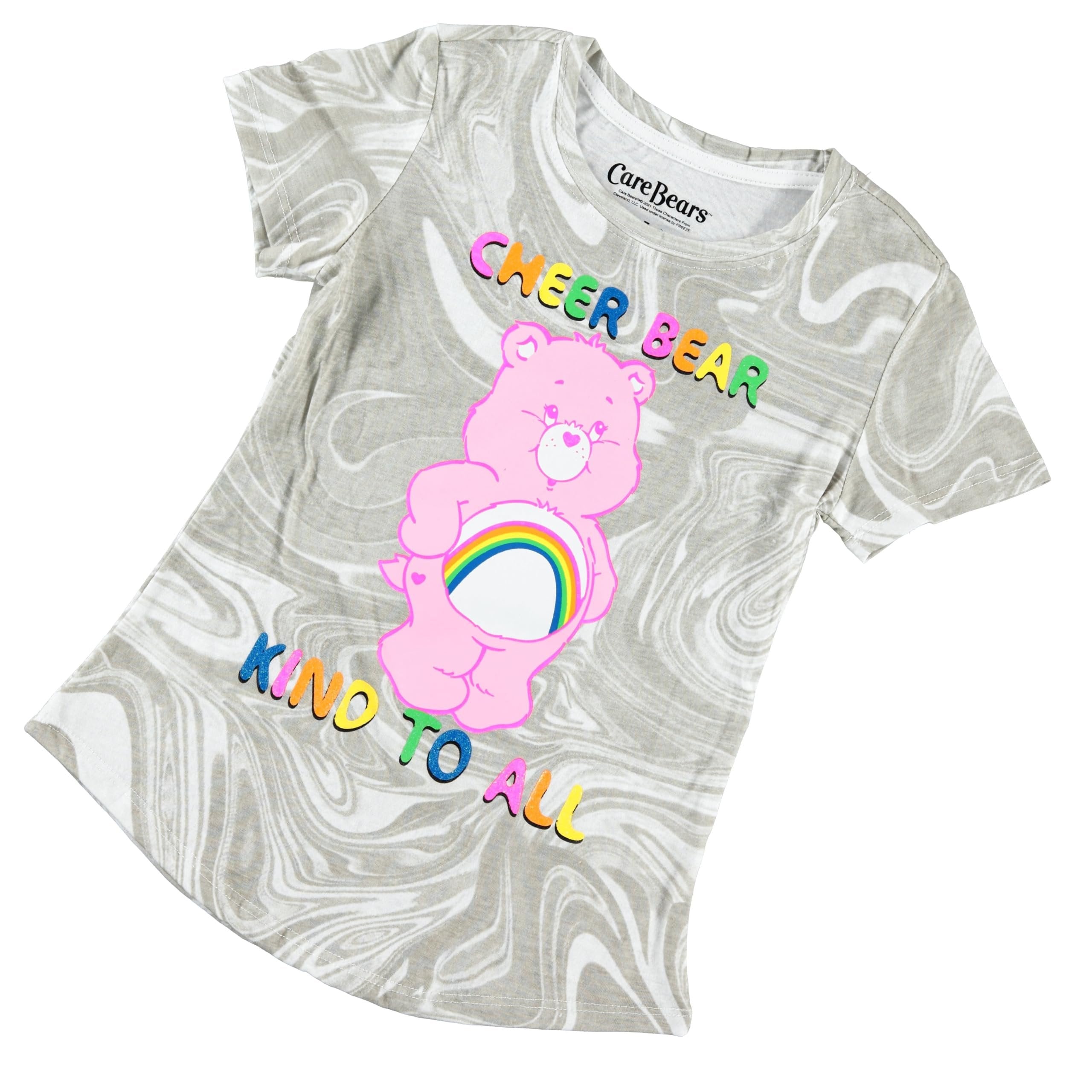 Care Bears Girls Short Sleeve Crewneck T-Shirt- Sizes 4-16