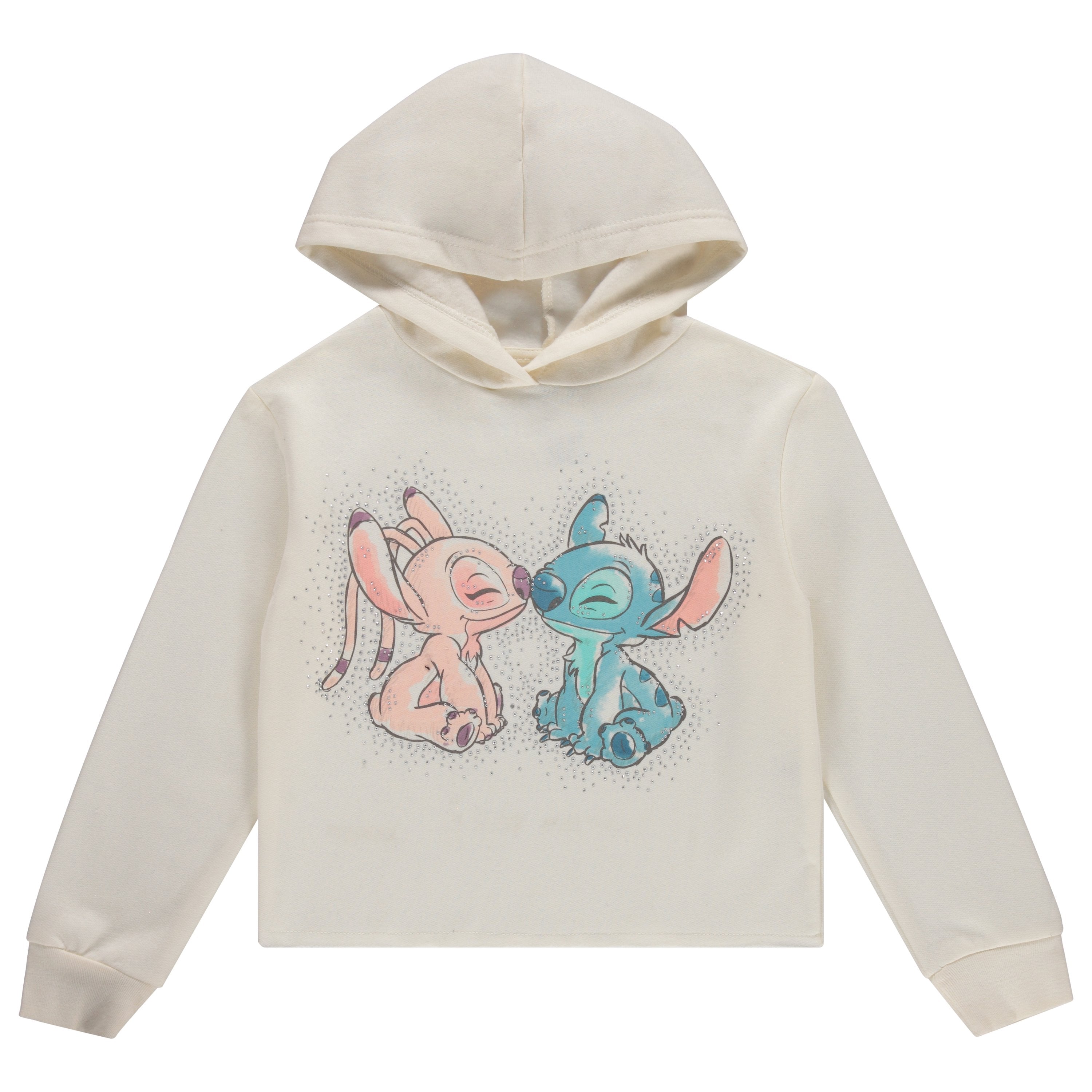 Disney Lilo & Stitch Girls Hoodie - Stitch Skimmer Pull Over Hoodie- Little and Big Girl Sizes 4-16
