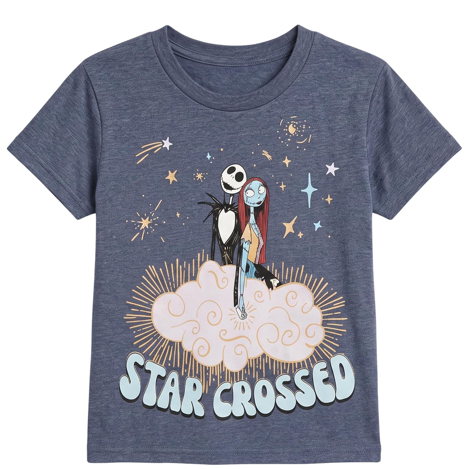 Disney Nightmare Before Christmas Girls Star Crossed Graphic T-Shirt, 4-14