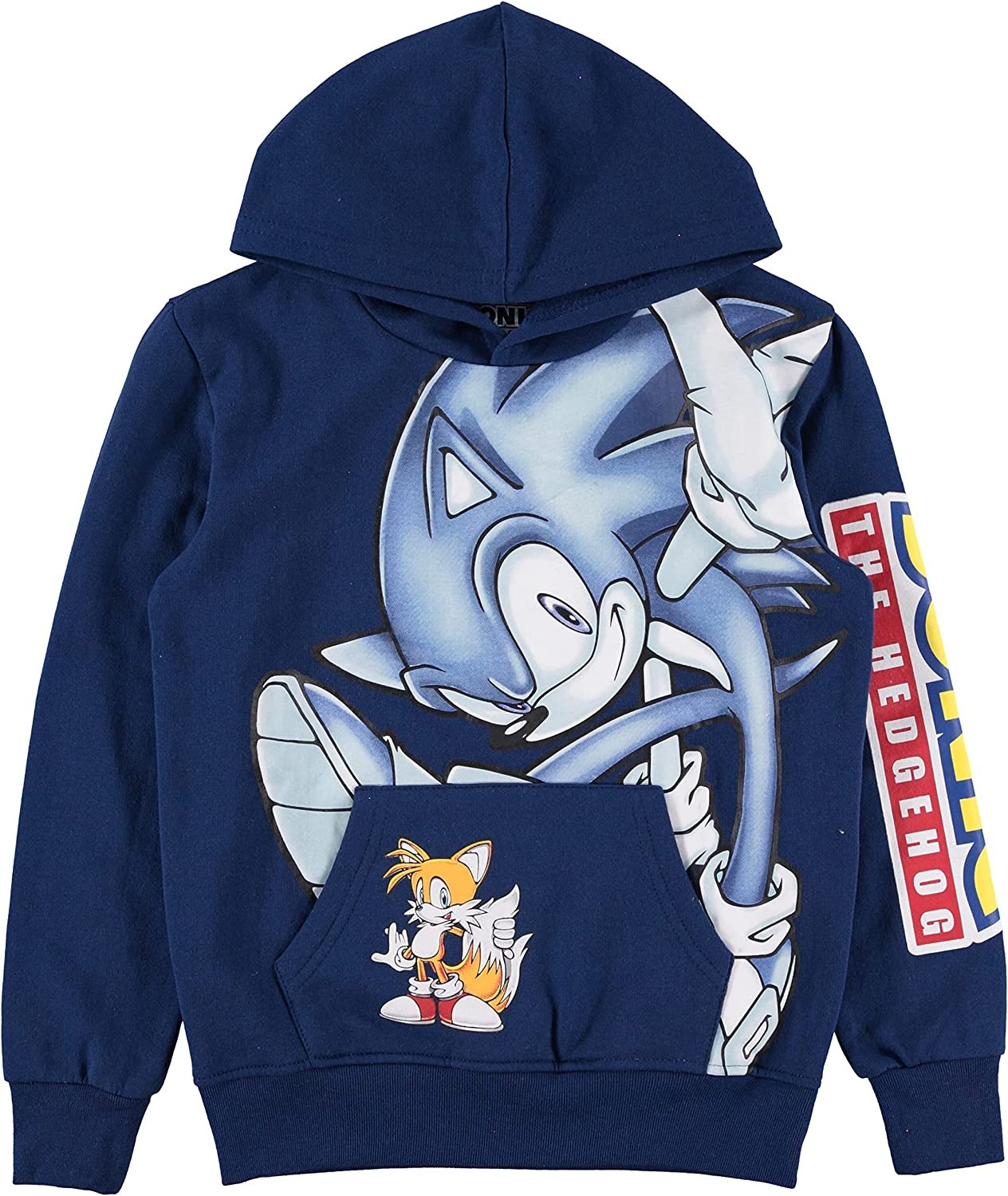 Freeze Boys' Sonic & Tails Hoodie - Navy, Sizes 4-20, Sonic the Hedgehog Pullover