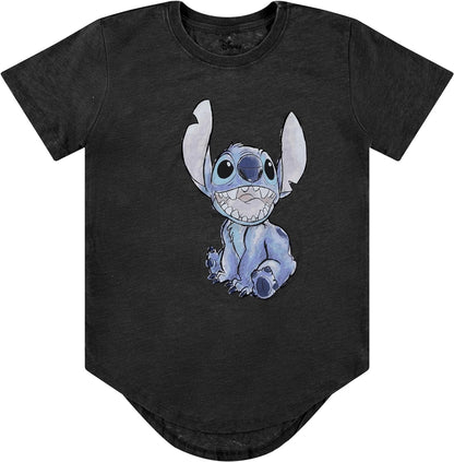 Disney Junior Lilo and Stitch Short Sleeve T-Shirt- Junior Ladies Sizes XS-3XL