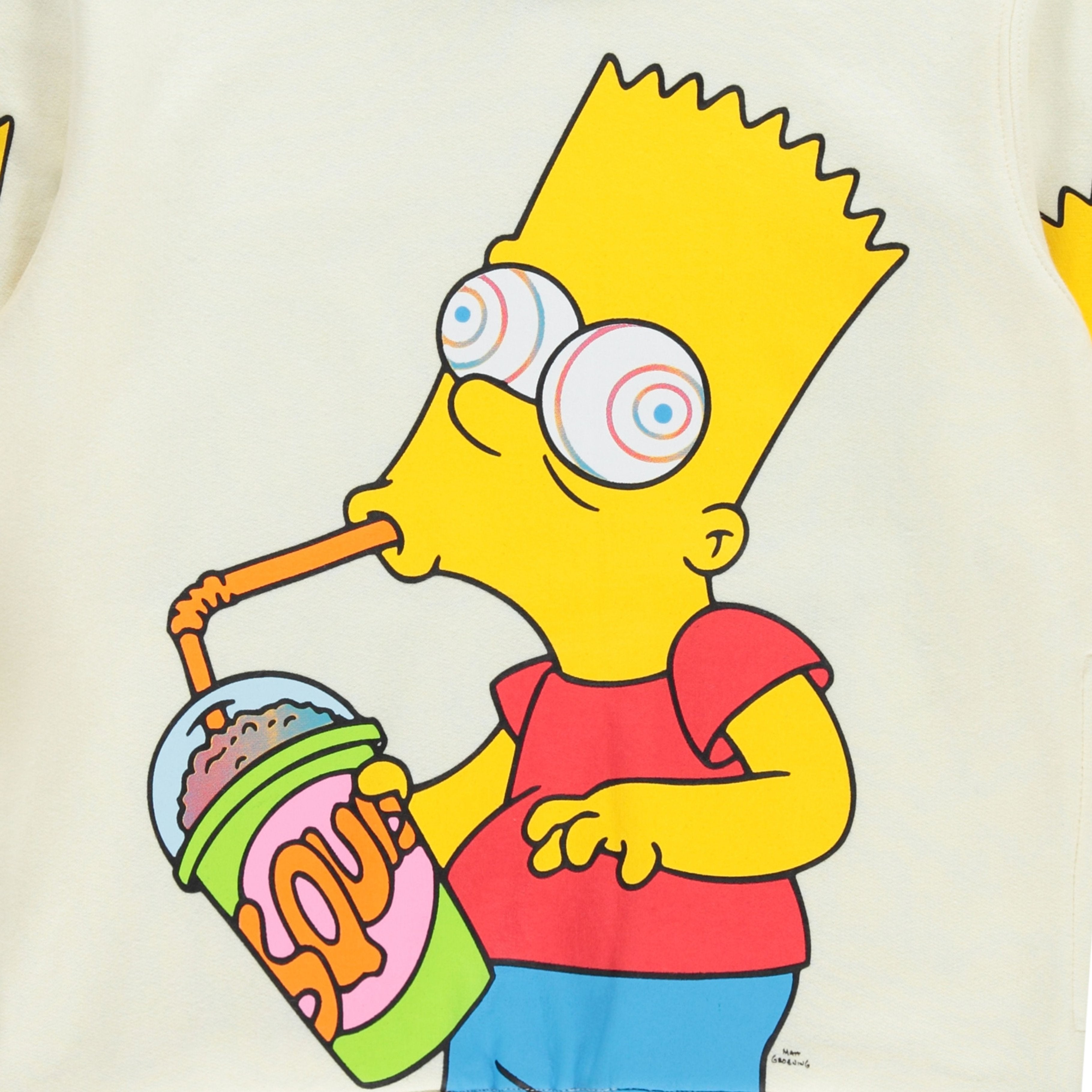 The Simpsons Boys Bart Simpson Brain Freeze Pullover Hoodie Bart Sizes 4-18