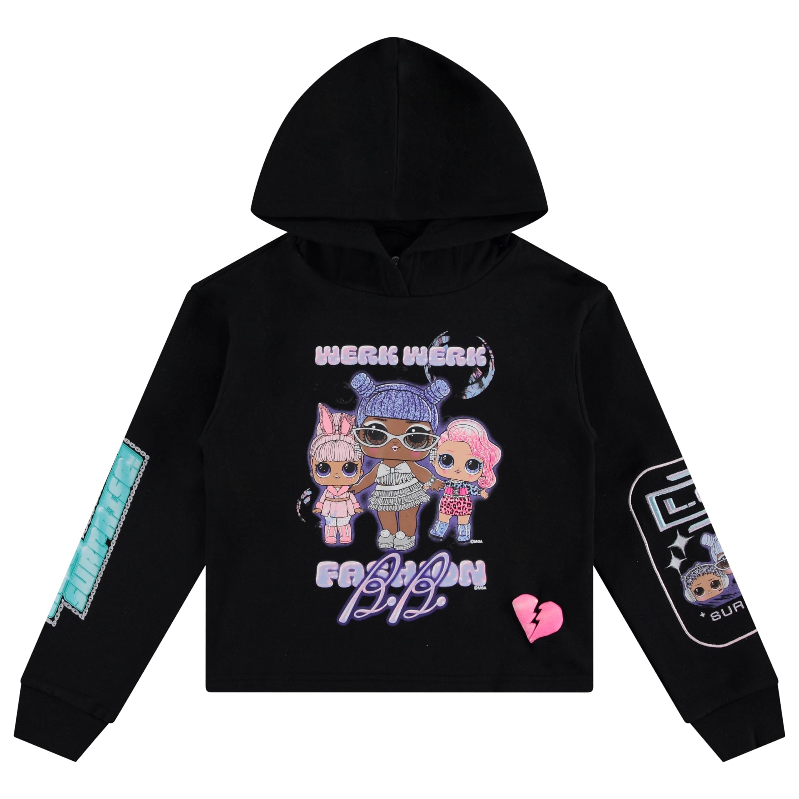 L.O.L. Surprise! Girls Pullover Hoodie and Jogger Clothing Set - Sizes 4-16
