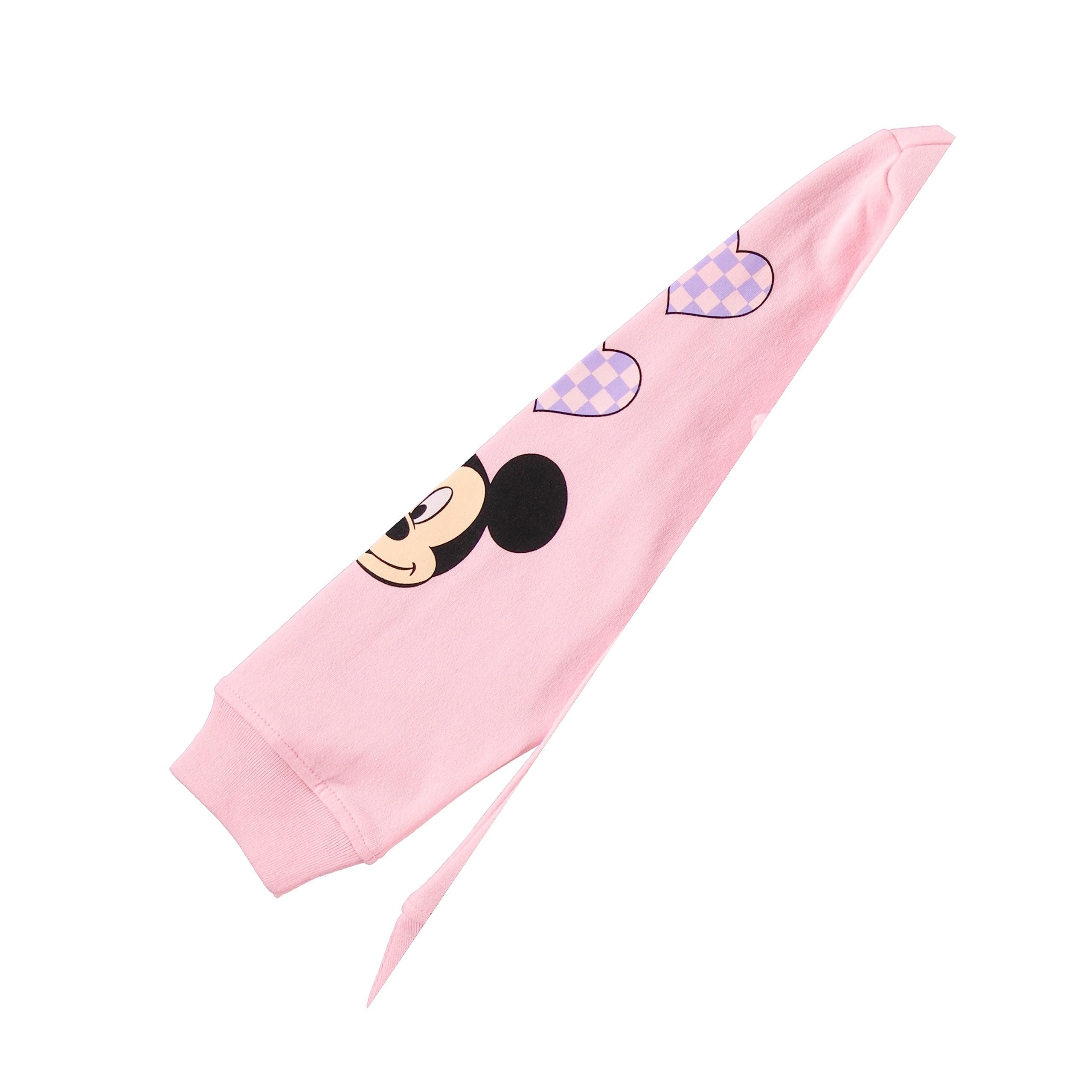 Minnie Mouse Girls Sweatshirt -Jumbo Print and Embroidery Minnie Mouse Sweater- Sizes 4-16