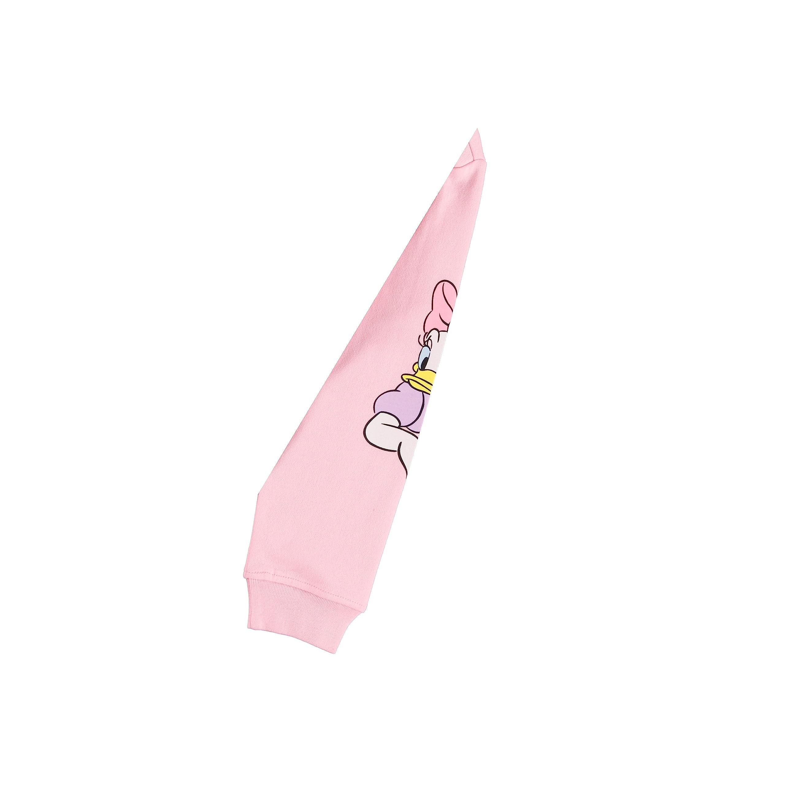 Minnie Mouse Girls Sweatshirt -Jumbo Print and Embroidery Minnie Mouse Sweater- Sizes 4-16