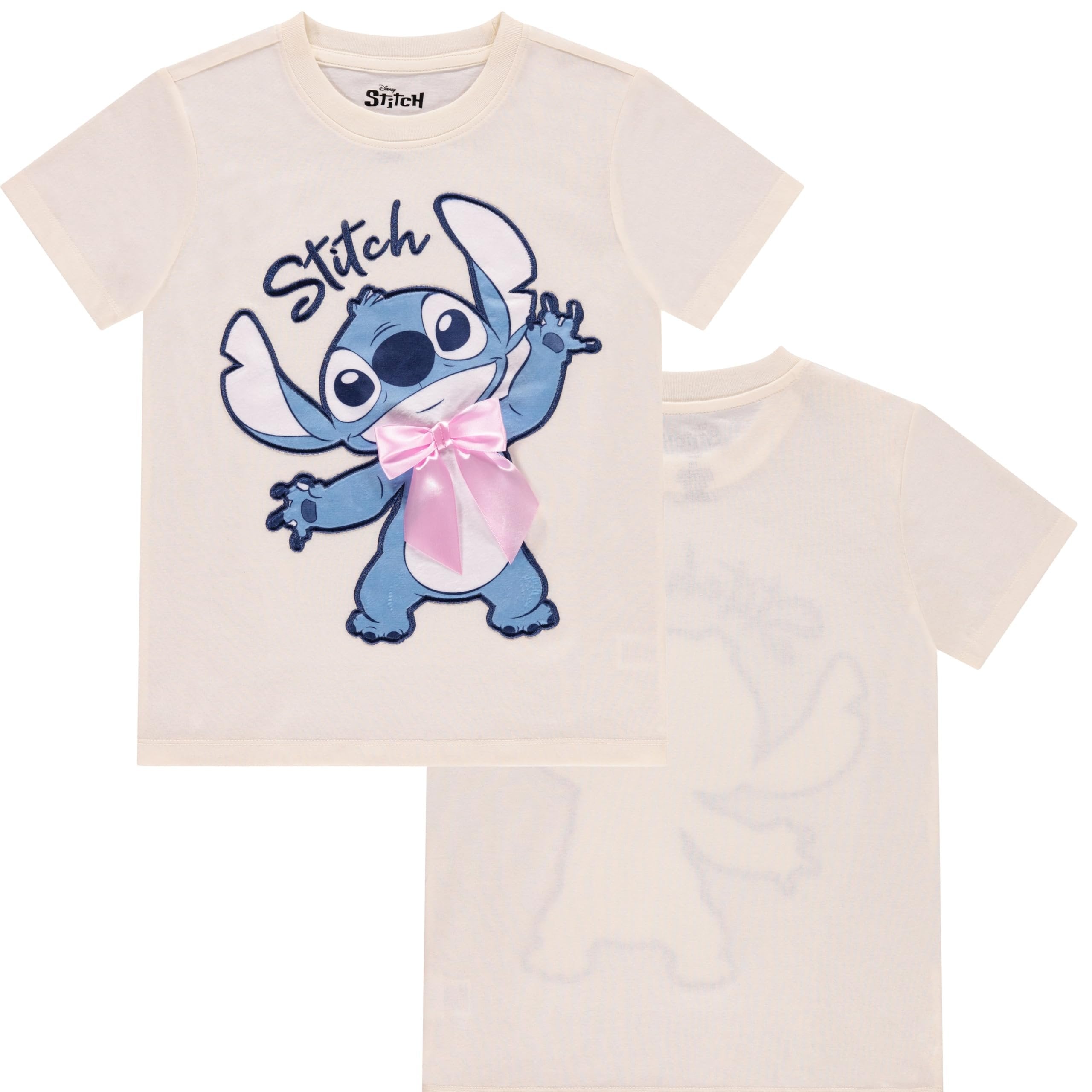 Disney Lilo and Stitch Girls Short Sleeve T-Shirt- Stitch Girls Tee Sizes 4-16