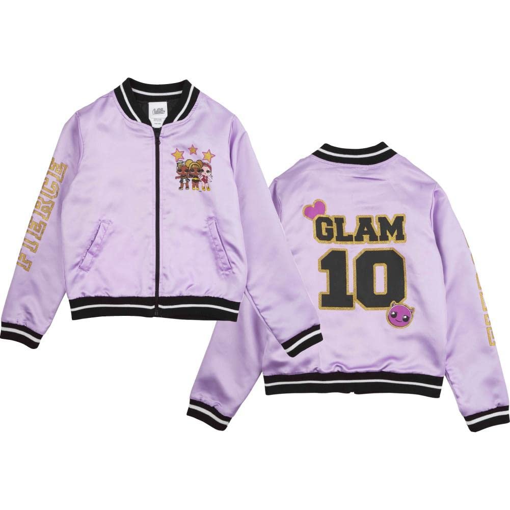 L.O.L. Surprise! Jacket for Girls Sizes 4-16 - Fierce Girls' Bomber LOL Jacket