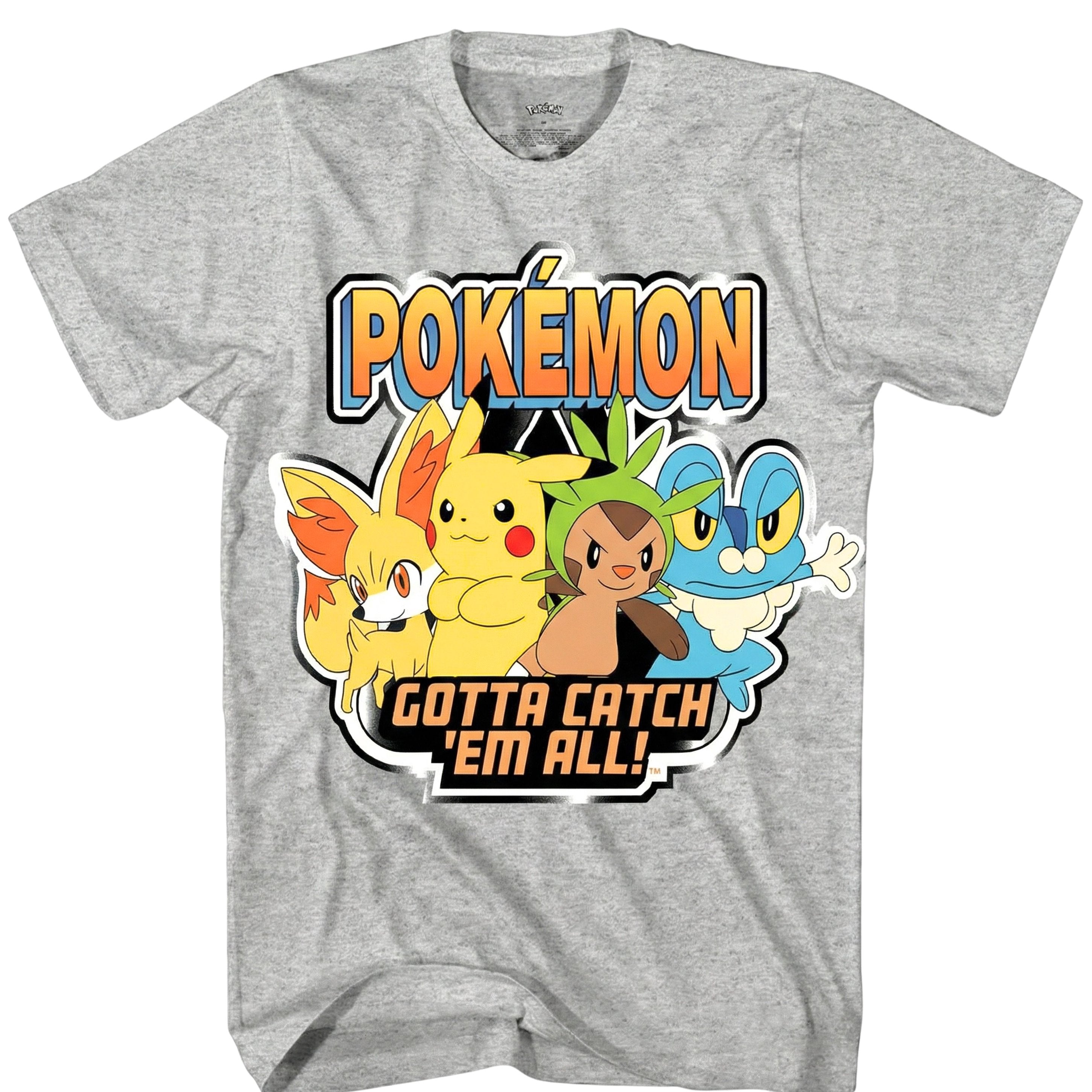 Pokemon Pikachu Big Boys Short Sleeve T-Shirt - Pikachu Lightning Energy Bounce