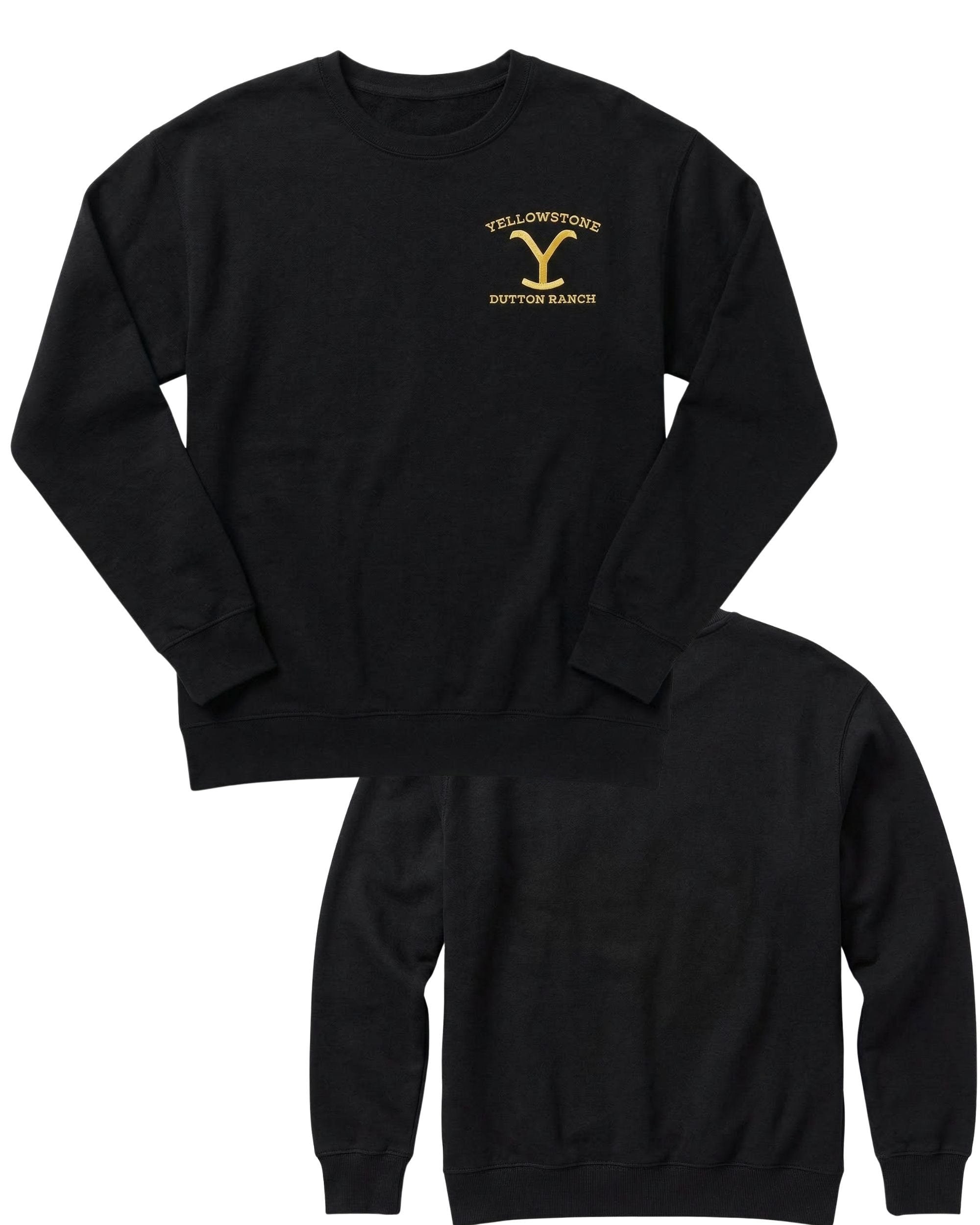 Yellowstone Dutton Ranch Adult Sweatshirt Embroidered Western Graphic Fleece Pullover Hoodie Unisex