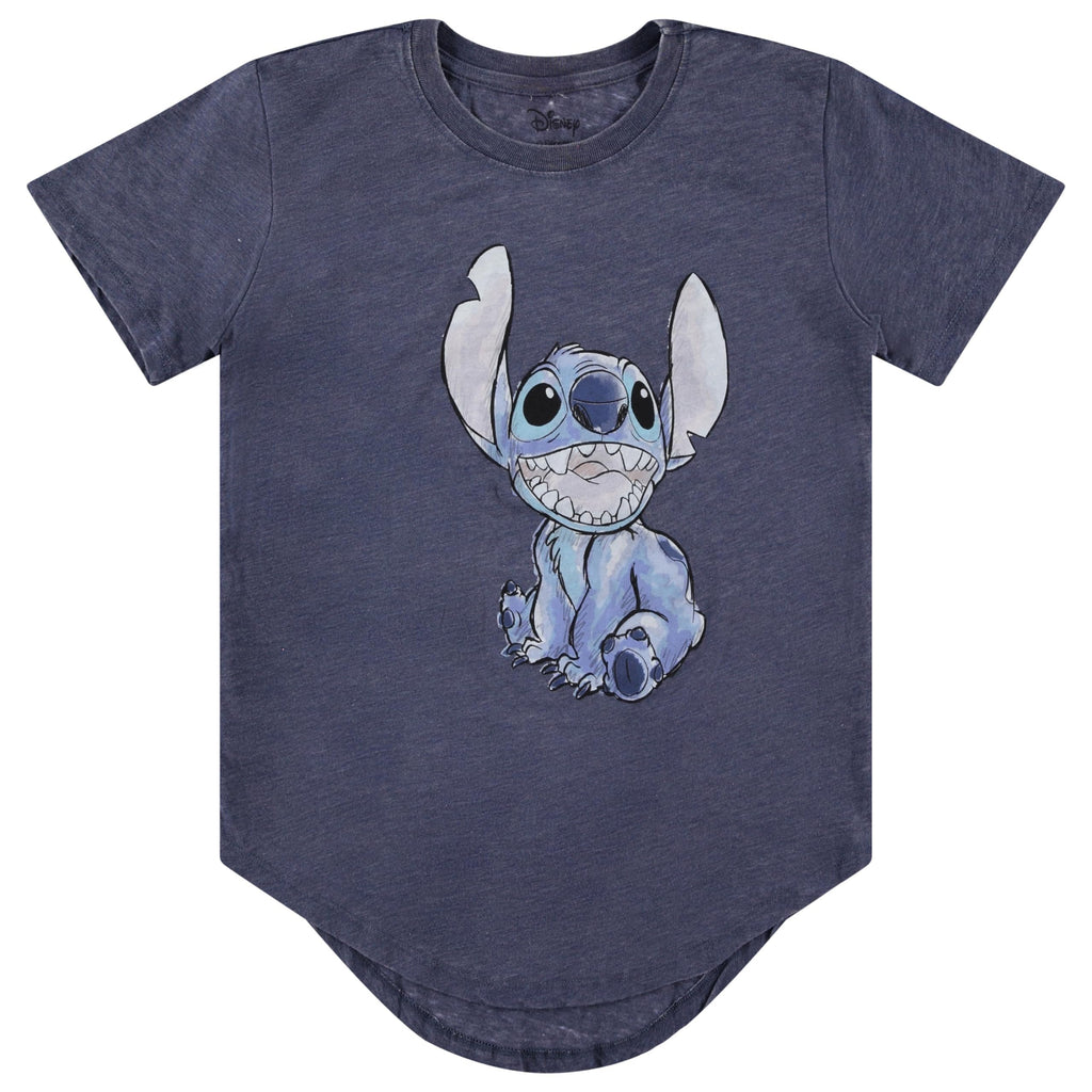 Disney Junior Lilo and Stitch Short Sleeve T-Shirt- Junior Ladies Sizes XS-3XL