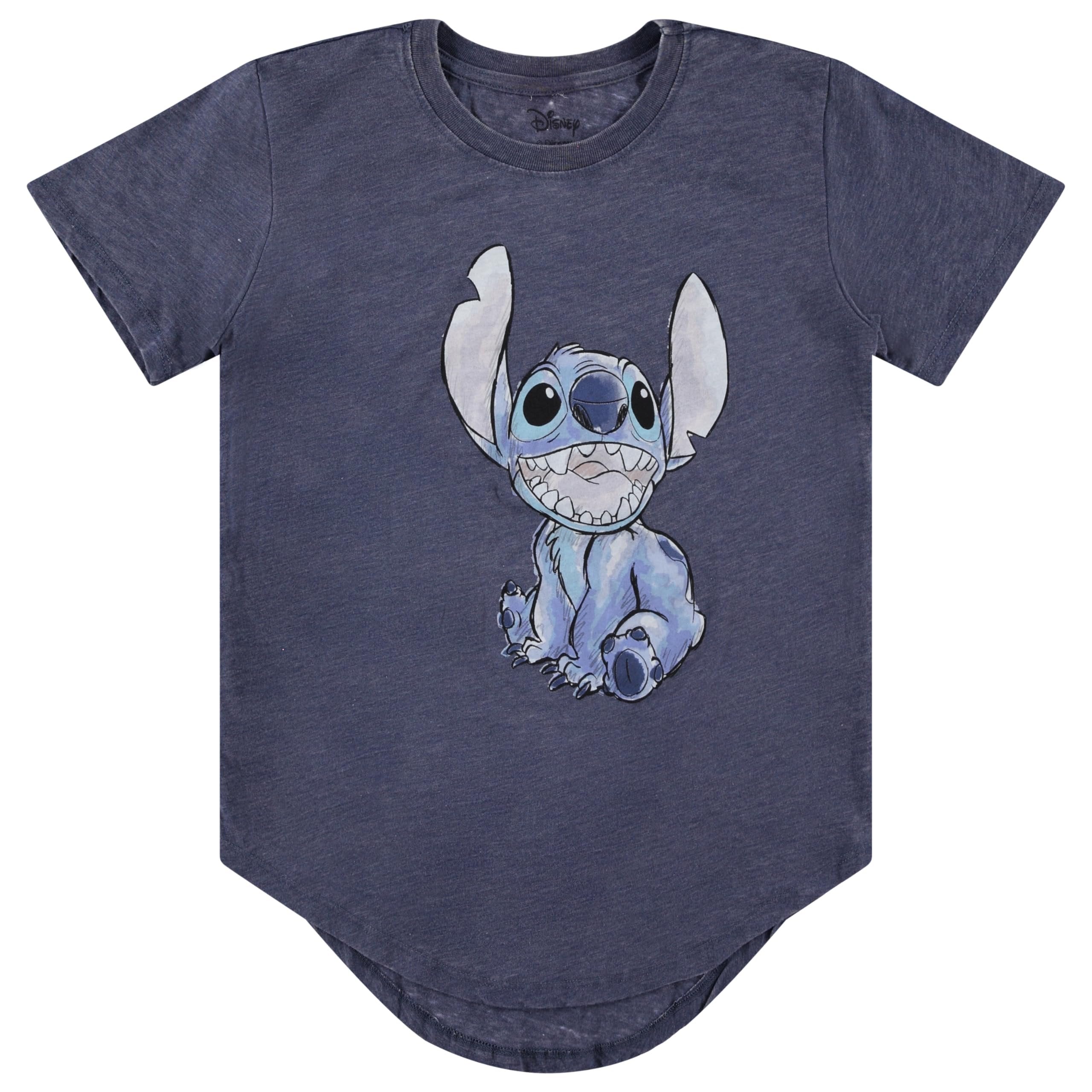 Disney Junior Lilo and Stitch Short Sleeve T-Shirt- Junior Ladies Sizes XS-3XL