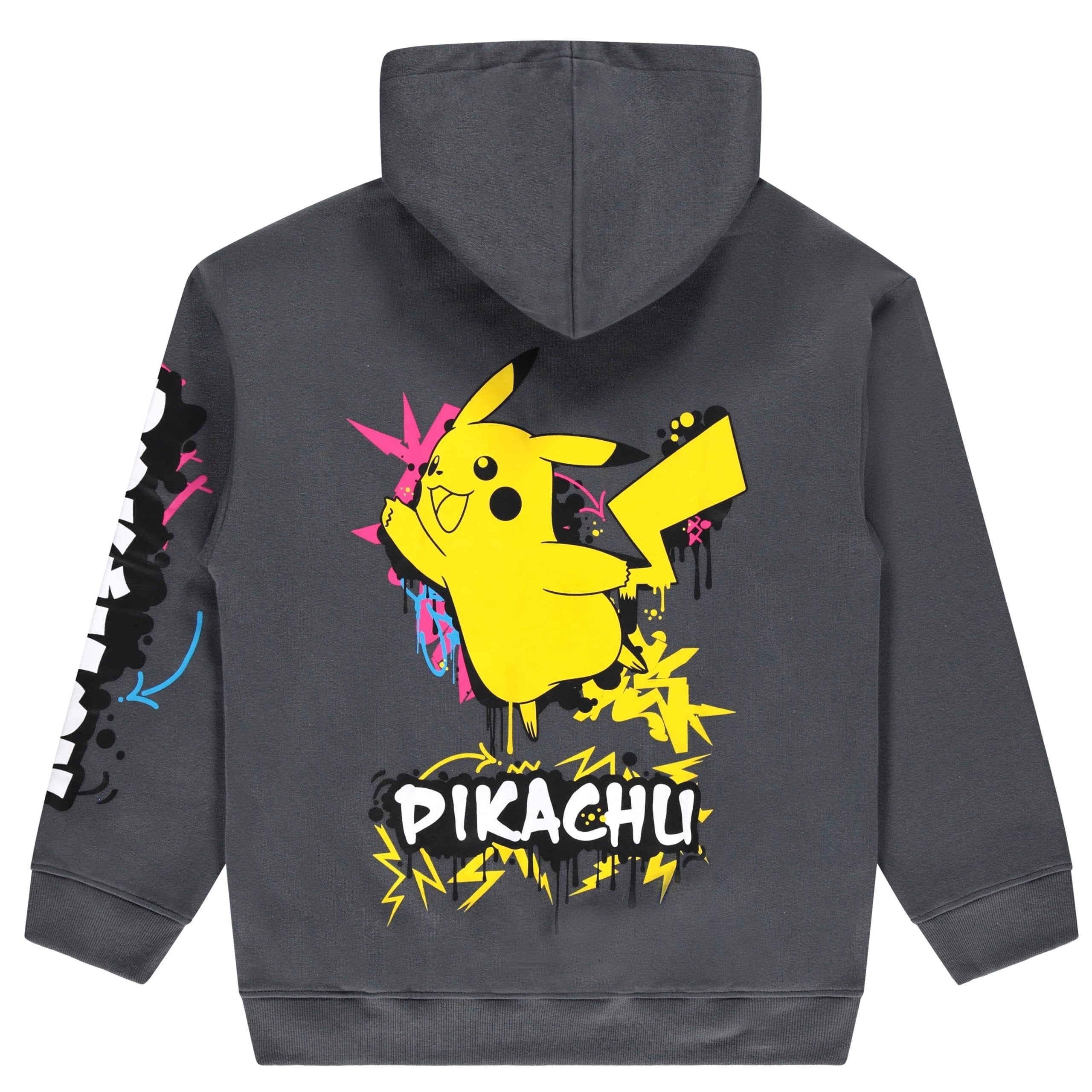 Mad Engine Pokémon Pikachu Boys’ Hoodie and Jogger Set – Graffiti Graphic 2-Piece Outfit, Sizes XS–XL
