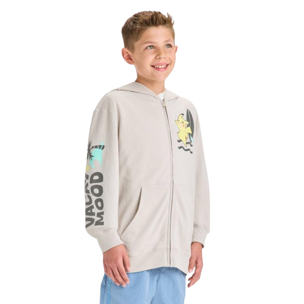 Pokemon Boys Pikachu Zip-Up Fleece Hoodie- Pokemon for Little and Big Boys Sizes XS-XL