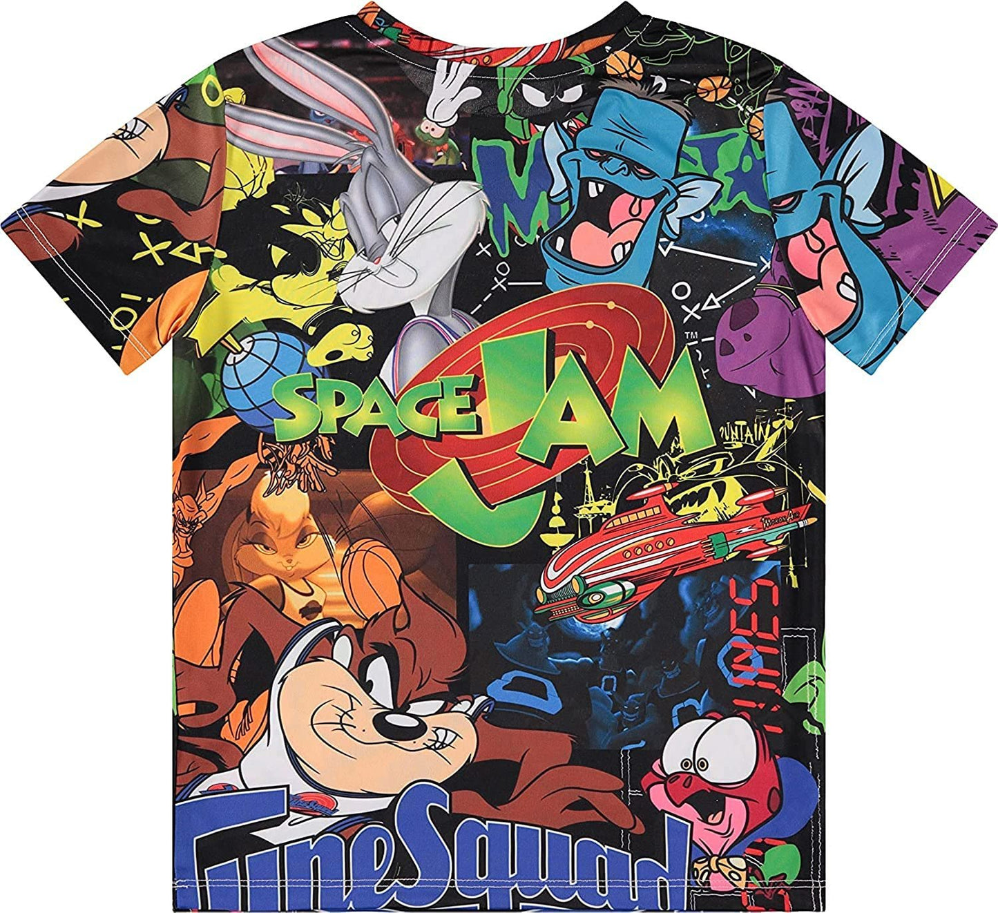 Space Jam A New Legacy Boys Short Sleeve T-Shirt- Looney Tunes Tune Squad Bugs Bunny Group T-Shirt