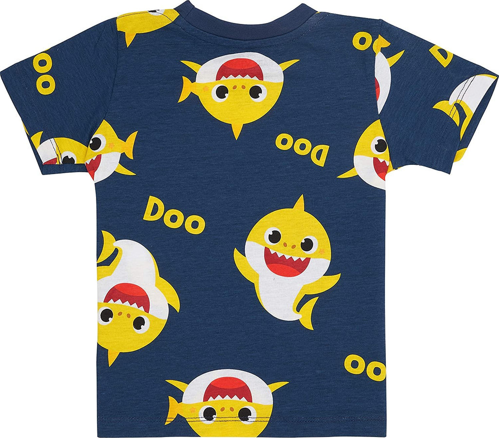 Pinkfong Boys' Baby Shark Family Dancing Short Sleeve Tee