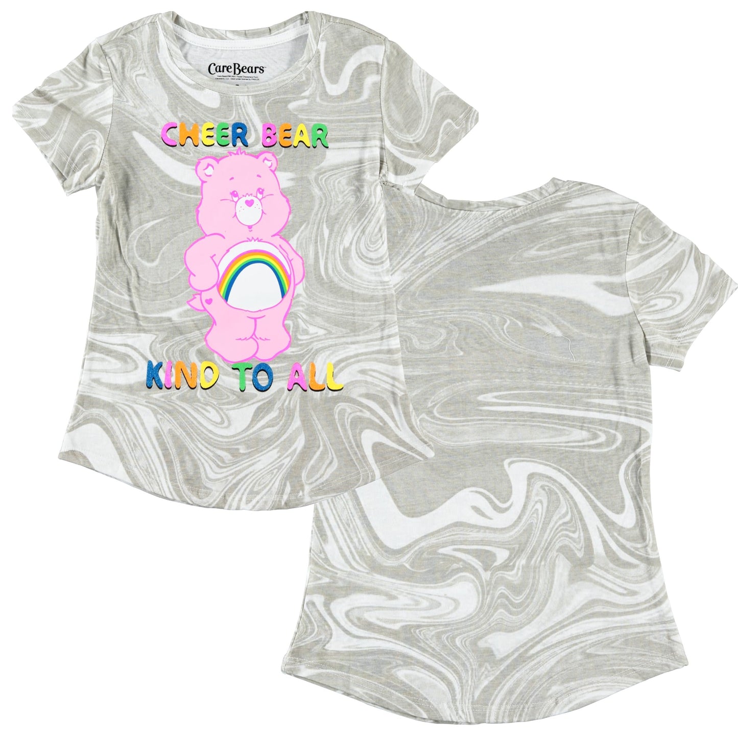 Girls Care Bears Short Sleeve T-Shirt- Sizes 4-16