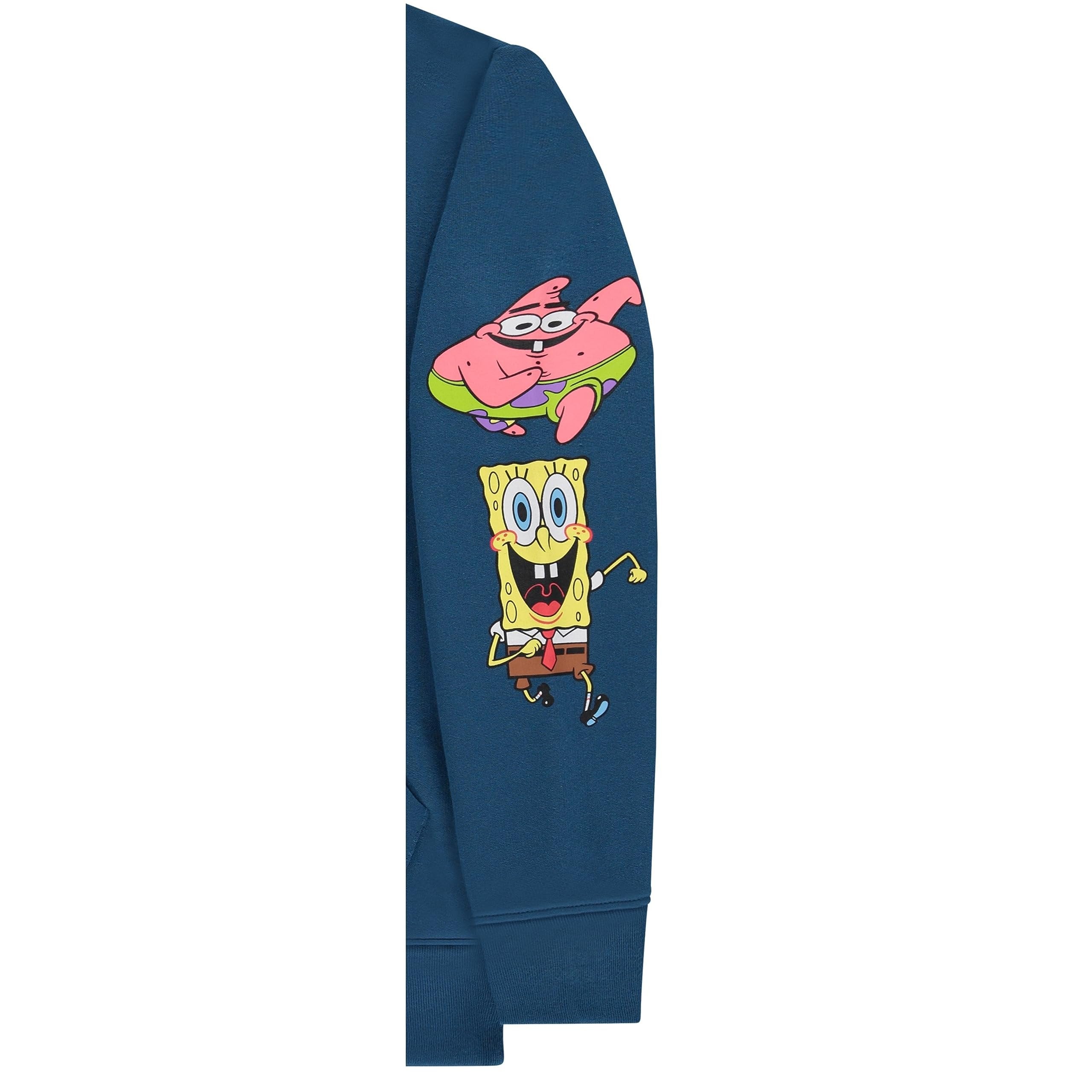 SpongeBob SquarePants Boys Pullover Hoodie - Little and Big Boys Sizes 4-20 Blue