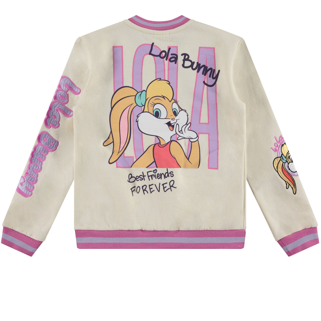 Looney Tunes Lola Bunny Varsity Bomber Jacket - Little and Big Girl Sizes 4-16