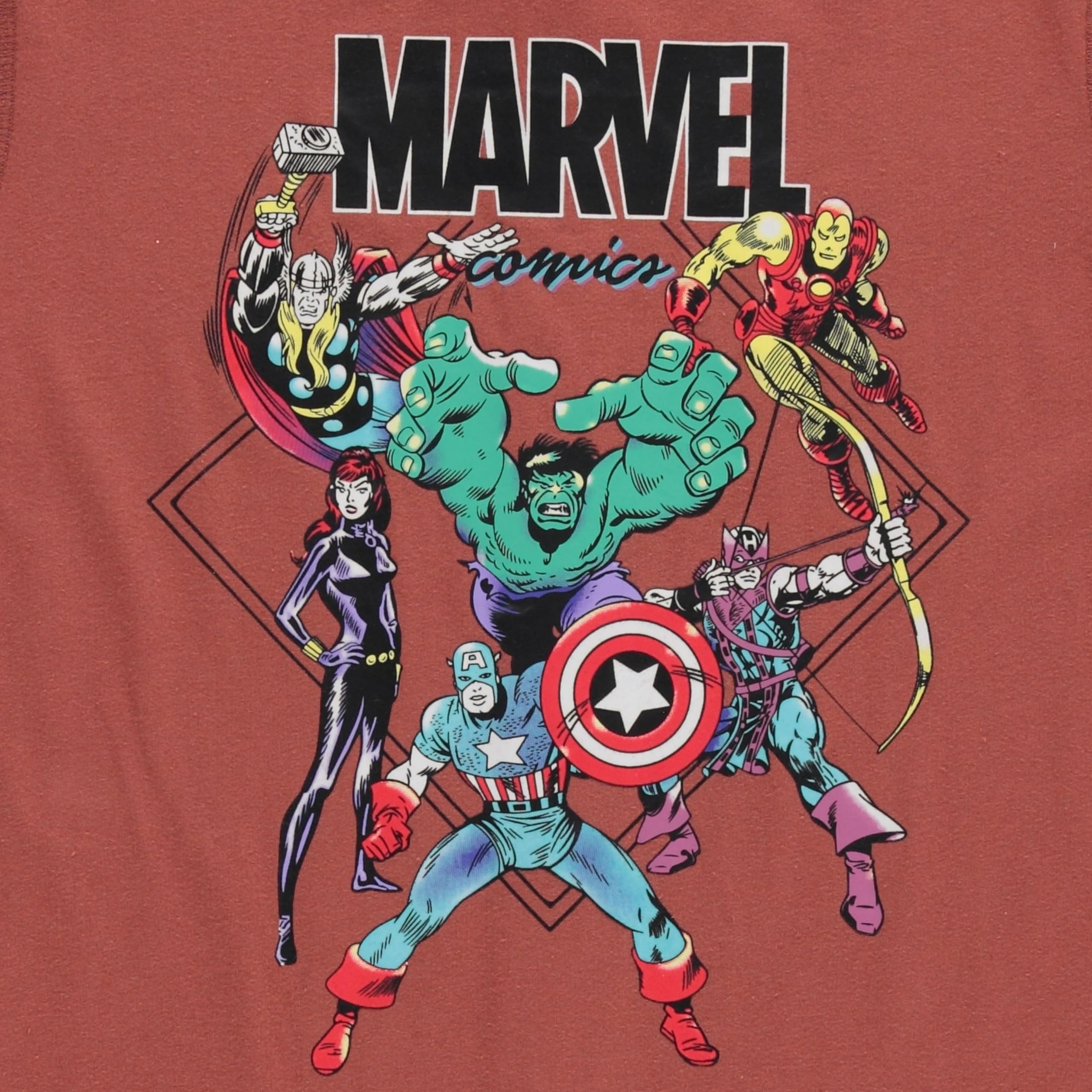 Marvel Boys Comic Avengers Adaptive T-Shirt & Cargo Sweatpants Set, Super Heros Clothing Little and Big Boys Sizes