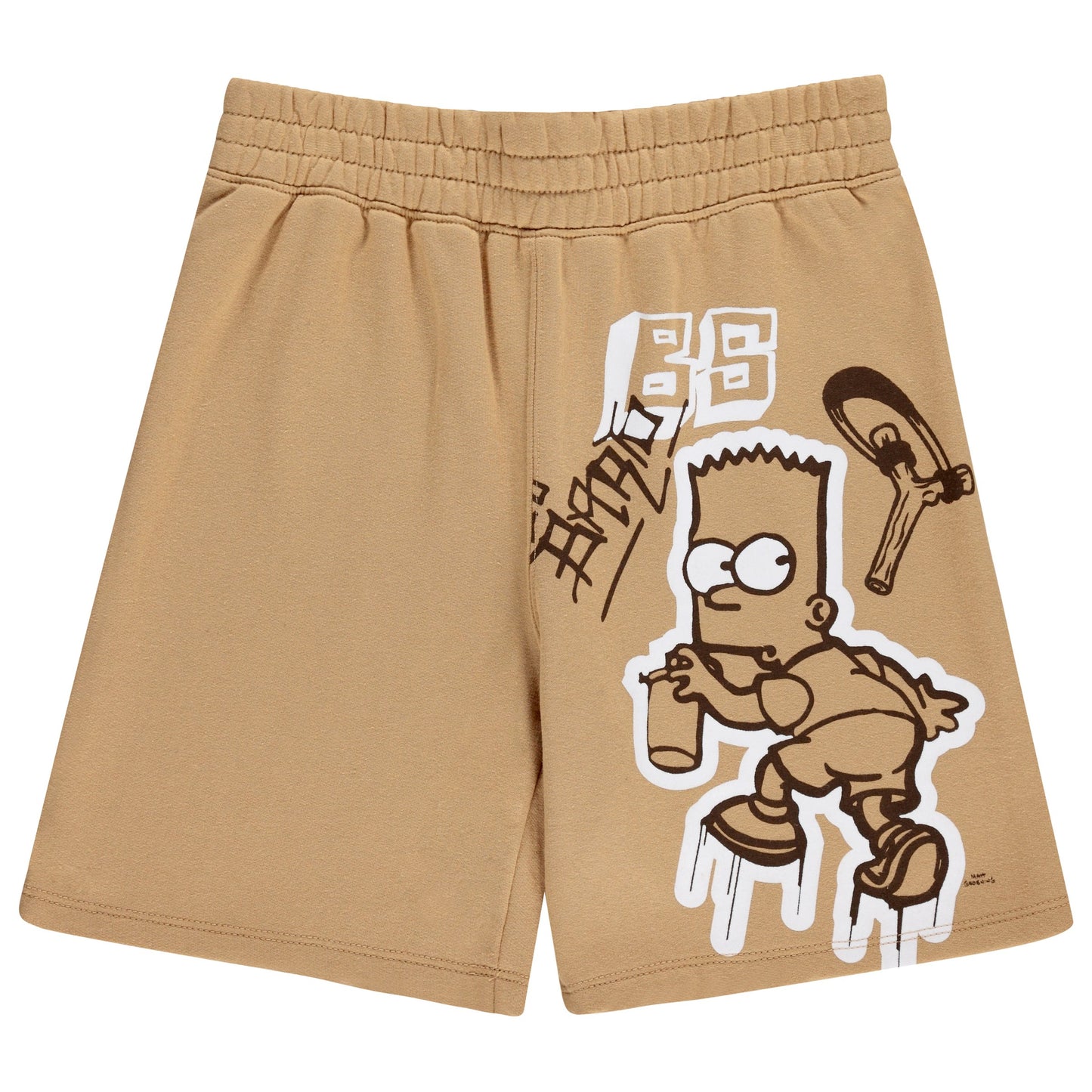 Boys Bart Simpson Hoodie and Shorts Clothing Set- Little and Big Boys Sizes 4-20