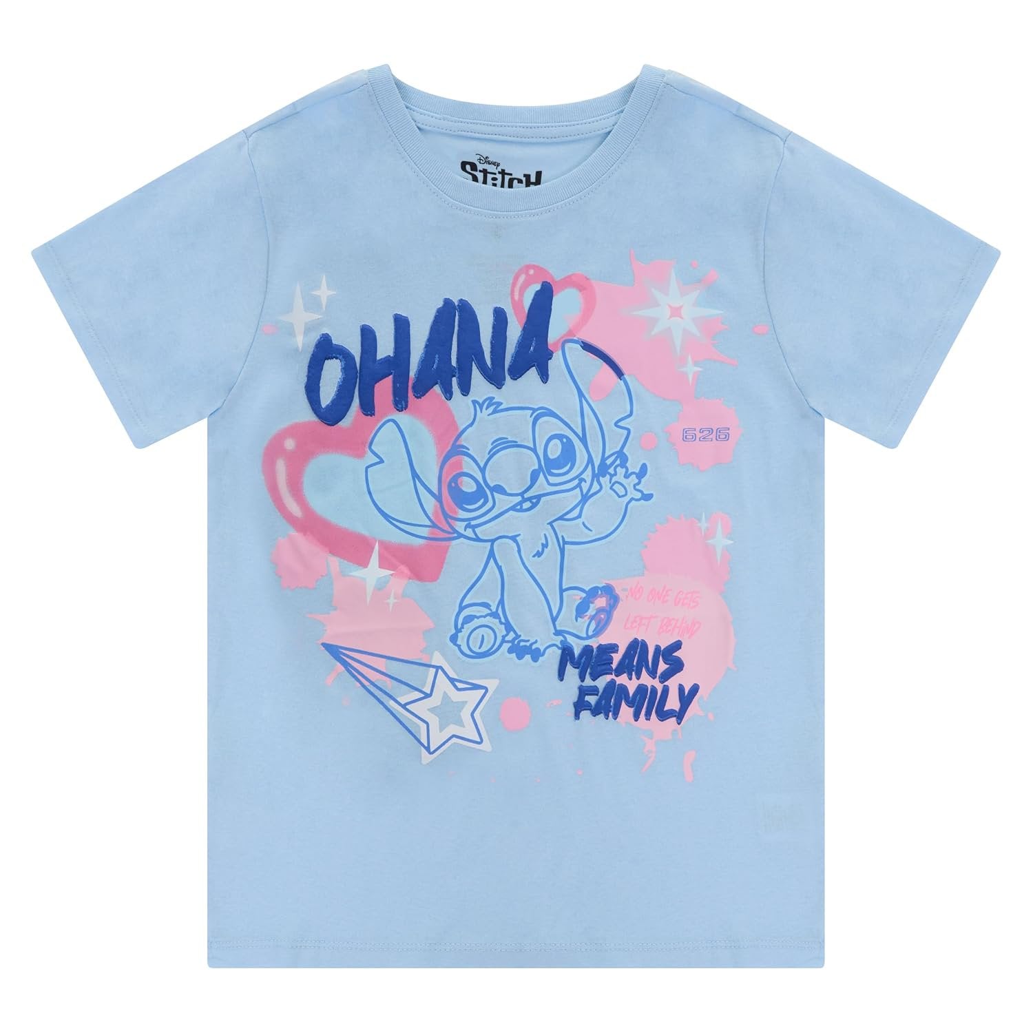 Disney Lilo & Stitch Girls 2 Piece Outfit Set – Graphic T-Shirt with Jogger or Wide Leg Pants - Sizes 4-16