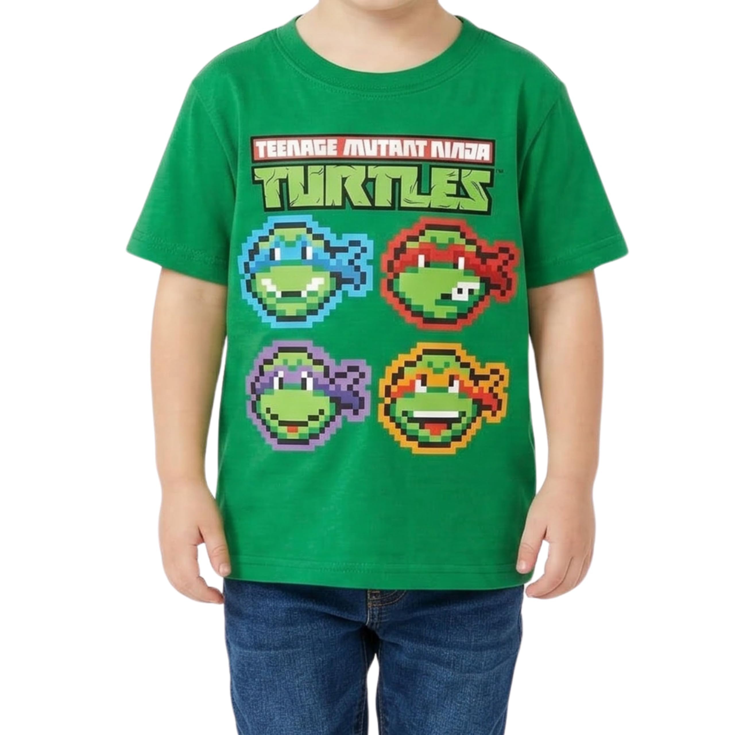 Teenage Mutant Ninja Turtles Toddler Boys Pixalated Short Sleeve T-Shirt