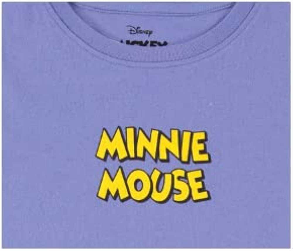 Minnie Mouse Girls' Jersey Dress -Minnie Mouse,Mickey Mouse, Daisy & Pluto Dress- Sizes XS-XL