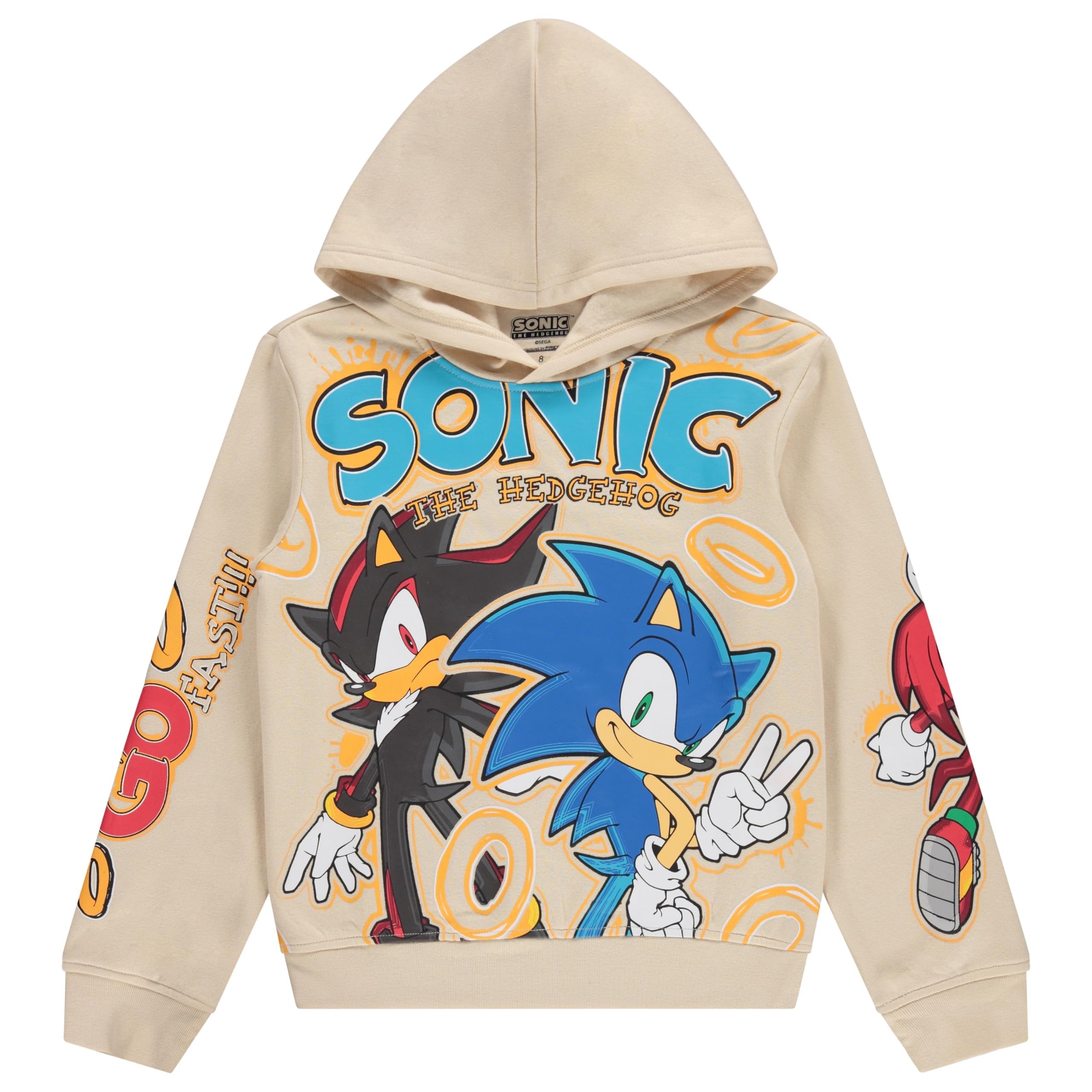Sonic The Hedgehog Boys Graphic Hoodie and Jogger Pants 2-Piece Outfit Set- Sizes 4-20