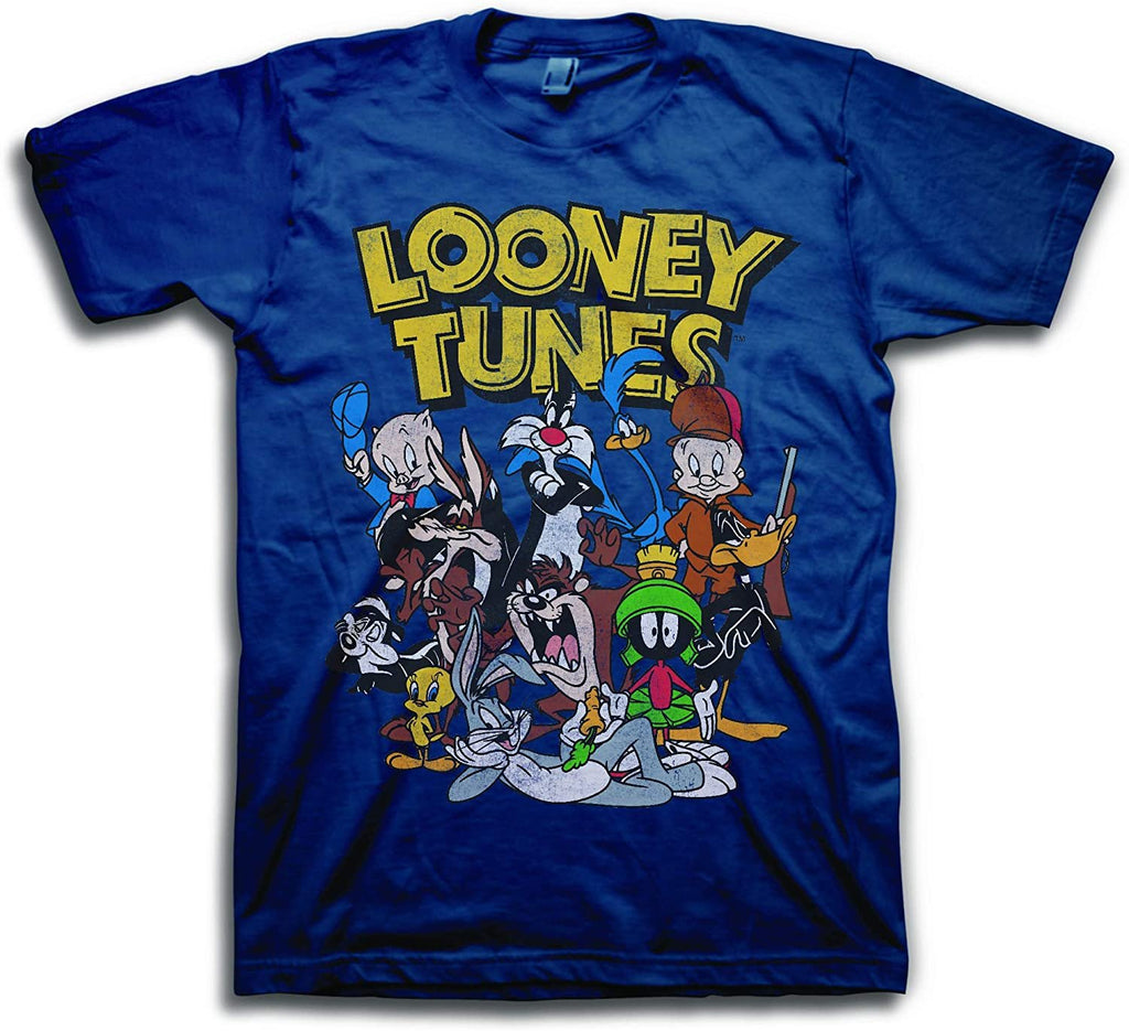 Looney Tunes Men's Long Sleeve T-Shirt- Front and Back Print Sizes S-3XL