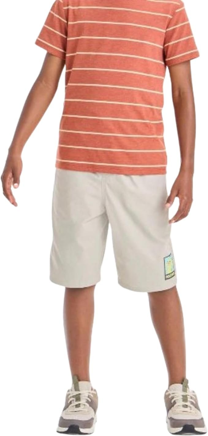 Boys’ Pokemon Pikachu Beach Shorts – Casual Khaki Pull-On Shorts with Pockets, Sizes XS–M
