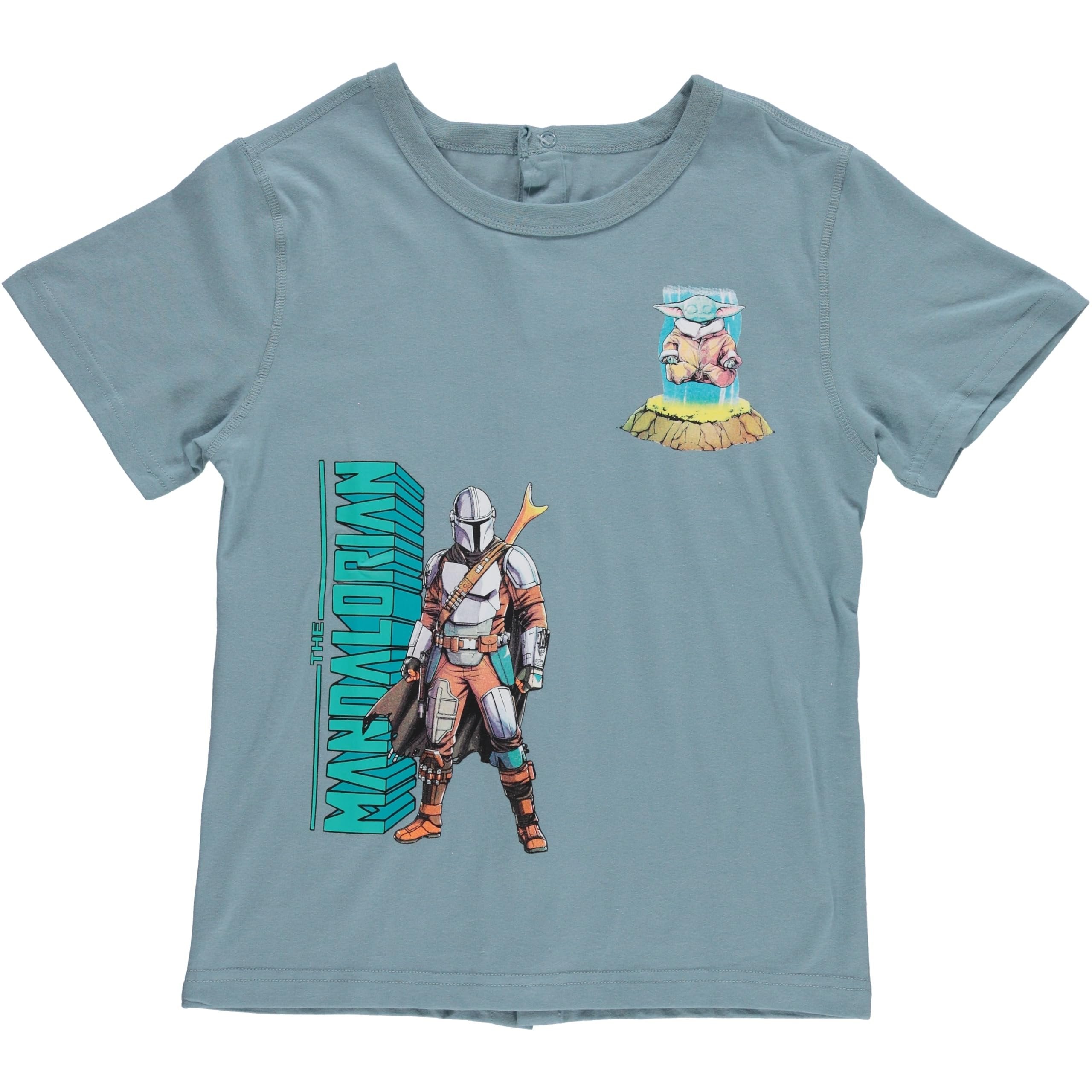 STAR WARS Boys Adaptive T-Shirt & Cargo Sweatpants Set, Mandalorian Clothing Little and Big Boys Sizes