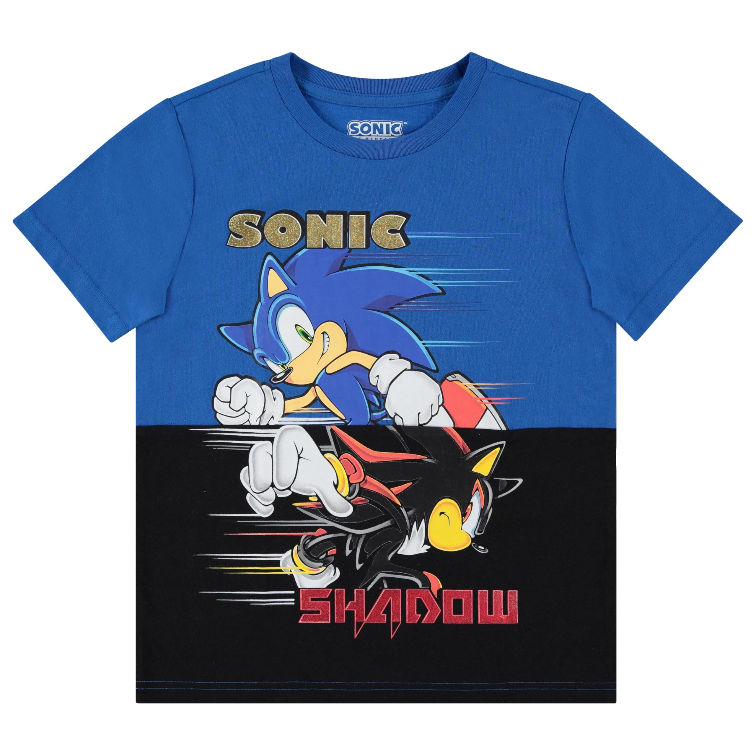 Boys Sonic the Hedgehog T-Shirt Sega Graphic Short Sleeve Crewneck Tee Little Big Boys